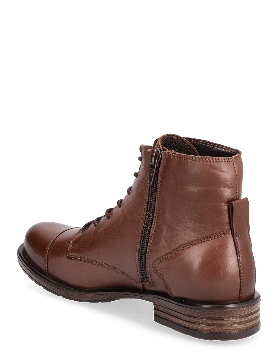 Bianco - BIADANELLE Leather Derby Boot - flache stiefeletten - dark brown - 2