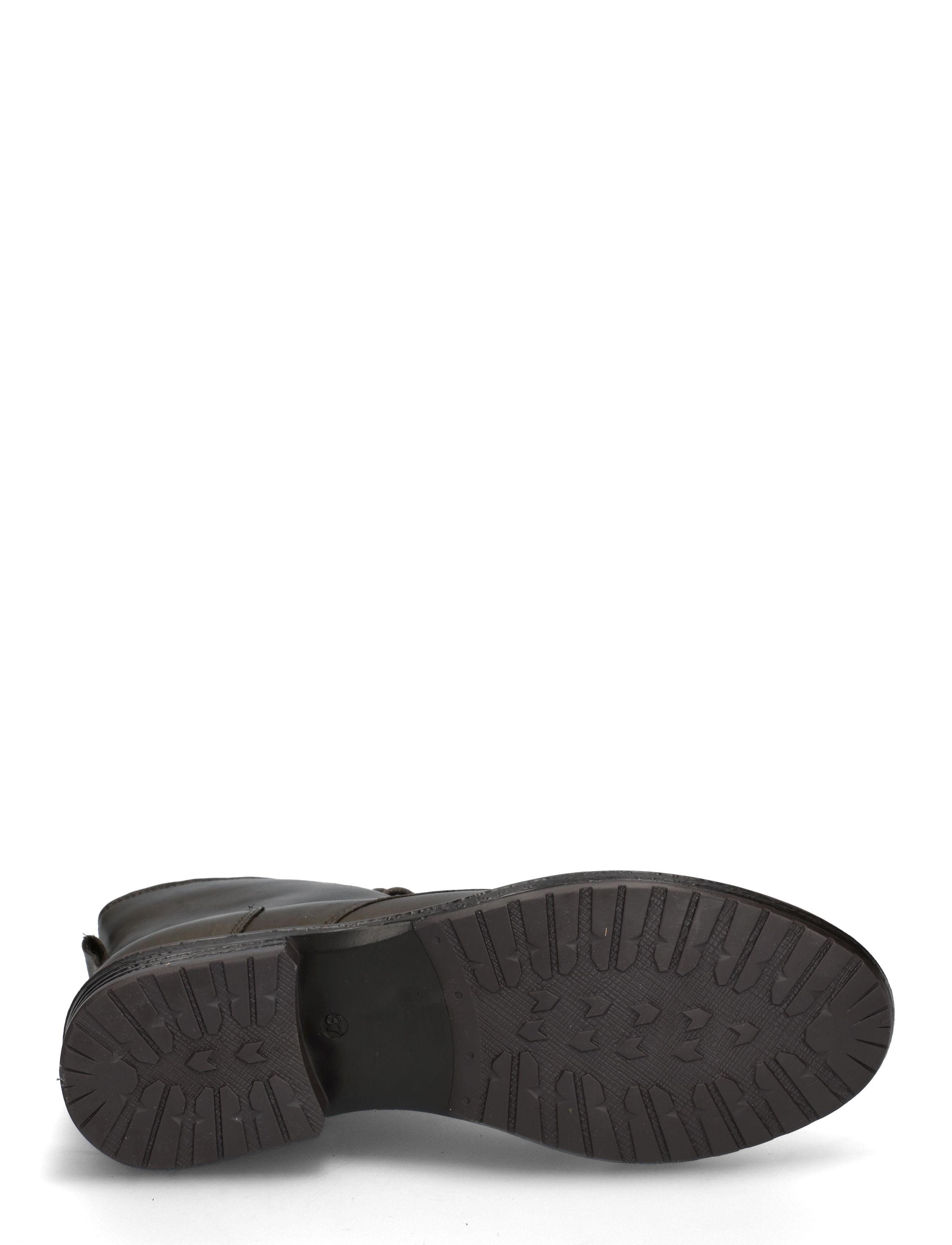 Bianco - BIADANELLE Leather Derby Boot - flade ankelstøvler - khaki - 4