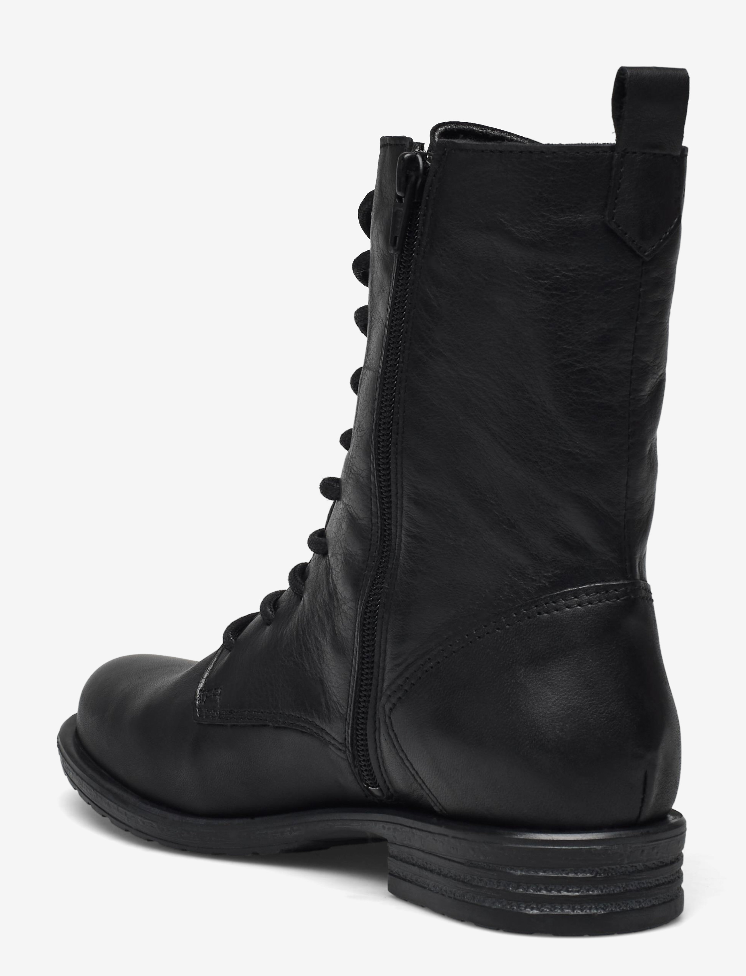 Bianco - BIADANELLE Lace Up Boot Leather - snørestøvler - black - 2