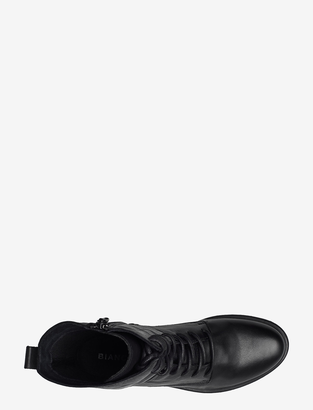 Bianco - BIADANELLE Lace Up Boot Leather - laced boots - black - 3