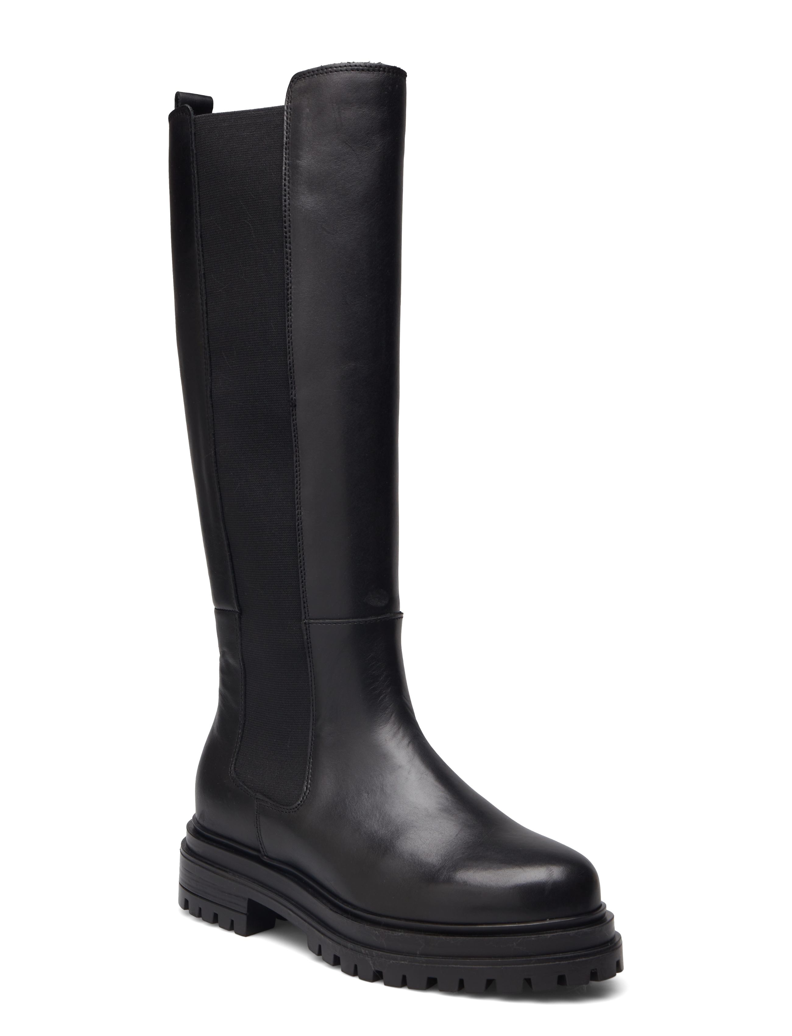 Bianco BIADARLENE Chelsea Long Boot Leather - Støvler - BLACK / black