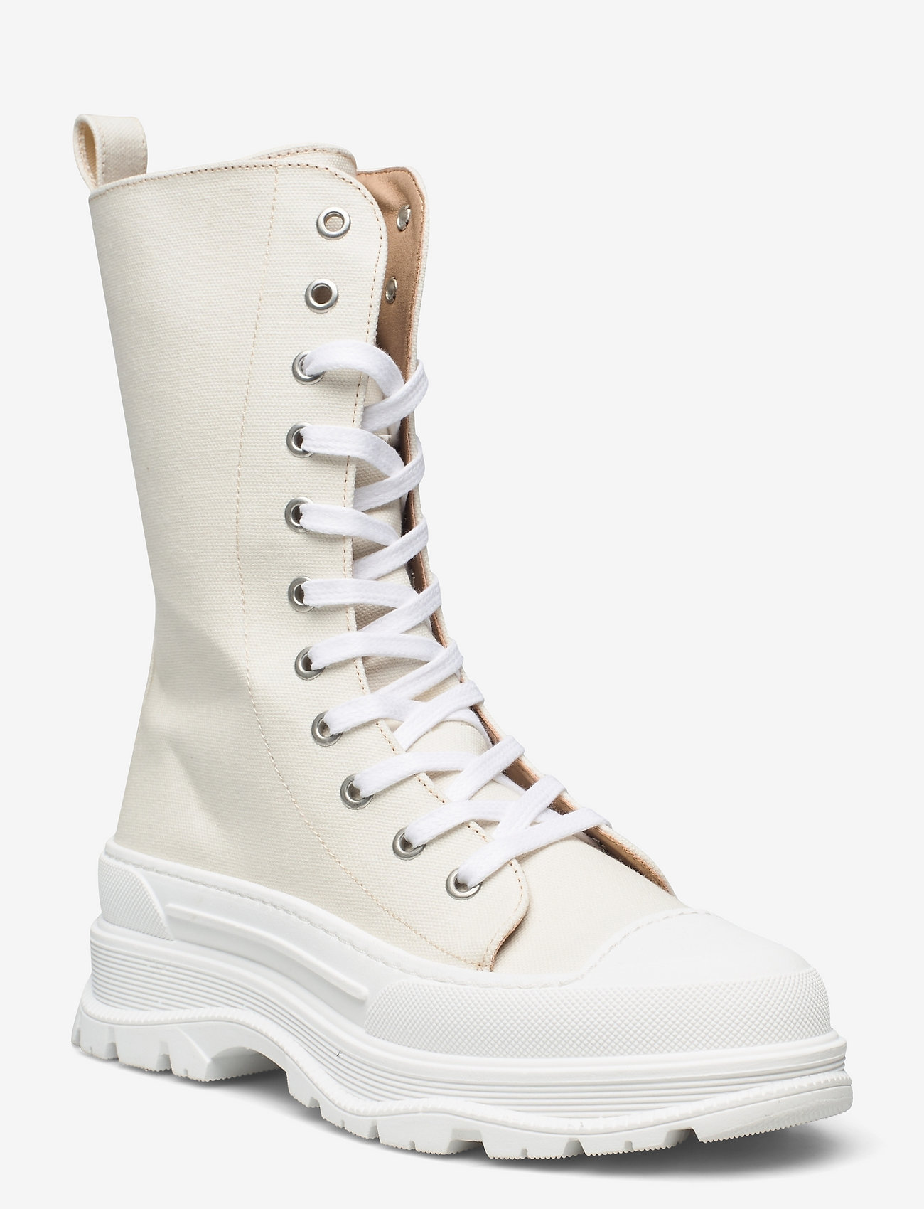 Bianco - BIAFELICIA Laced Up Boot - kängor - offwhite 4 - 0