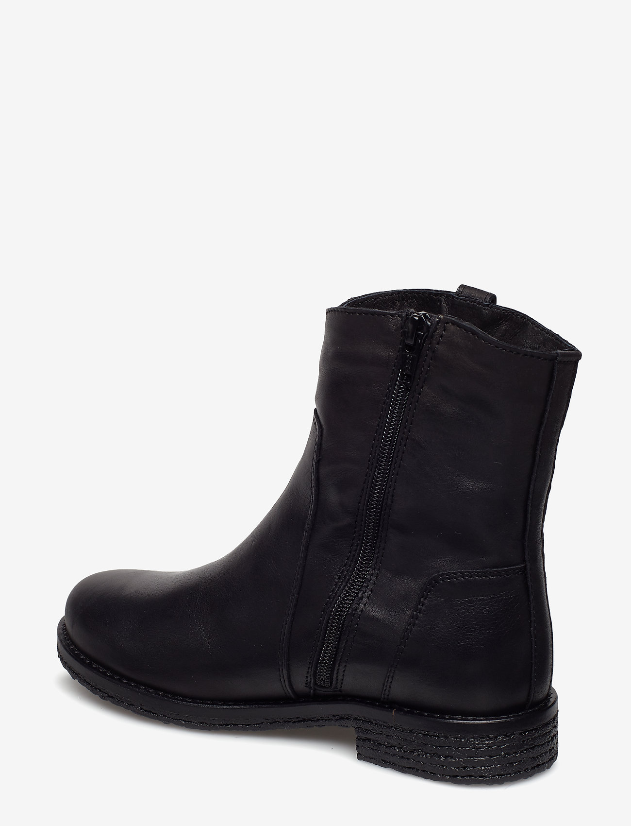 Bianco - BIAATALIA Winter Leather Boot - tasapohjaiset nilkkurit - black - 1