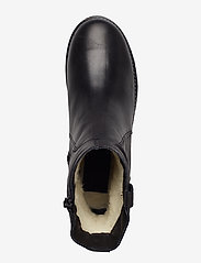 Bianco - BIAATALIA Winter Leather Boot - platte enkellaarsjes - black - 3