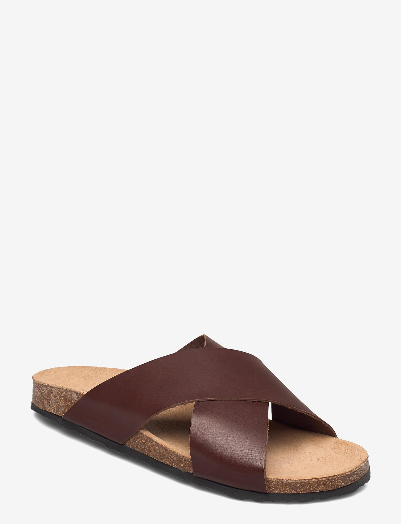 Bianco - BIACEDAR Cross Leather Sandal - dark brown - 0