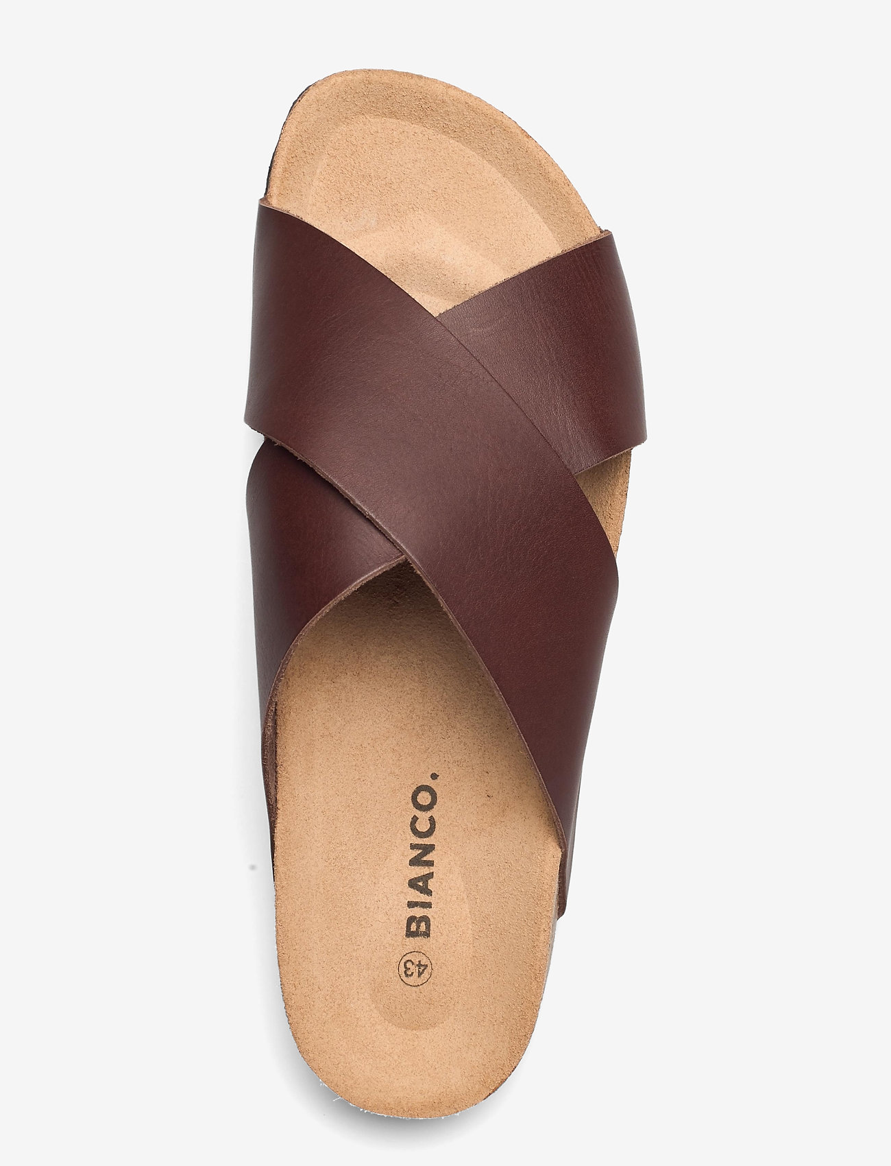 Bianco - BIACEDAR Cross Leather Sandal - dark brown - 3