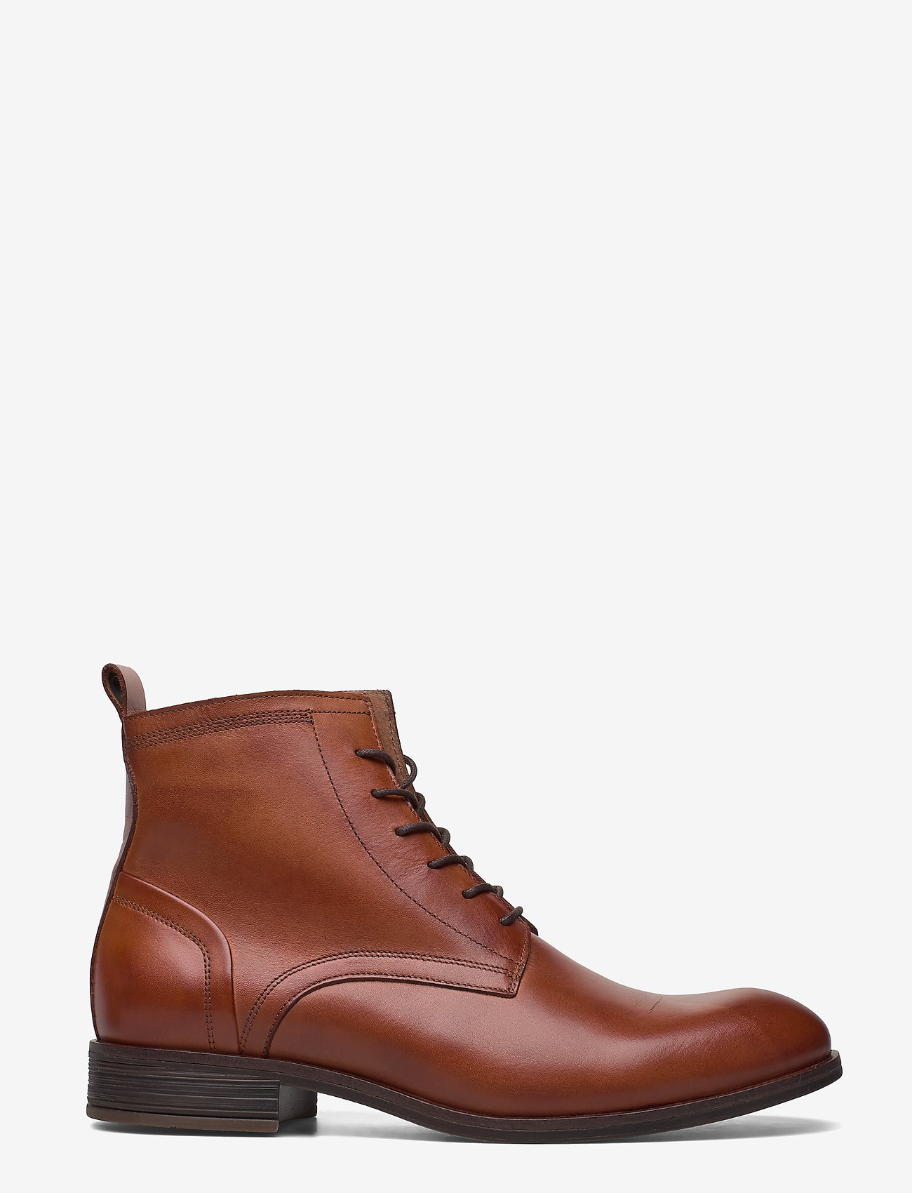 Bianco - BIABYRON Leather Lace Up Boot - veter schoenen - brandy - 1
