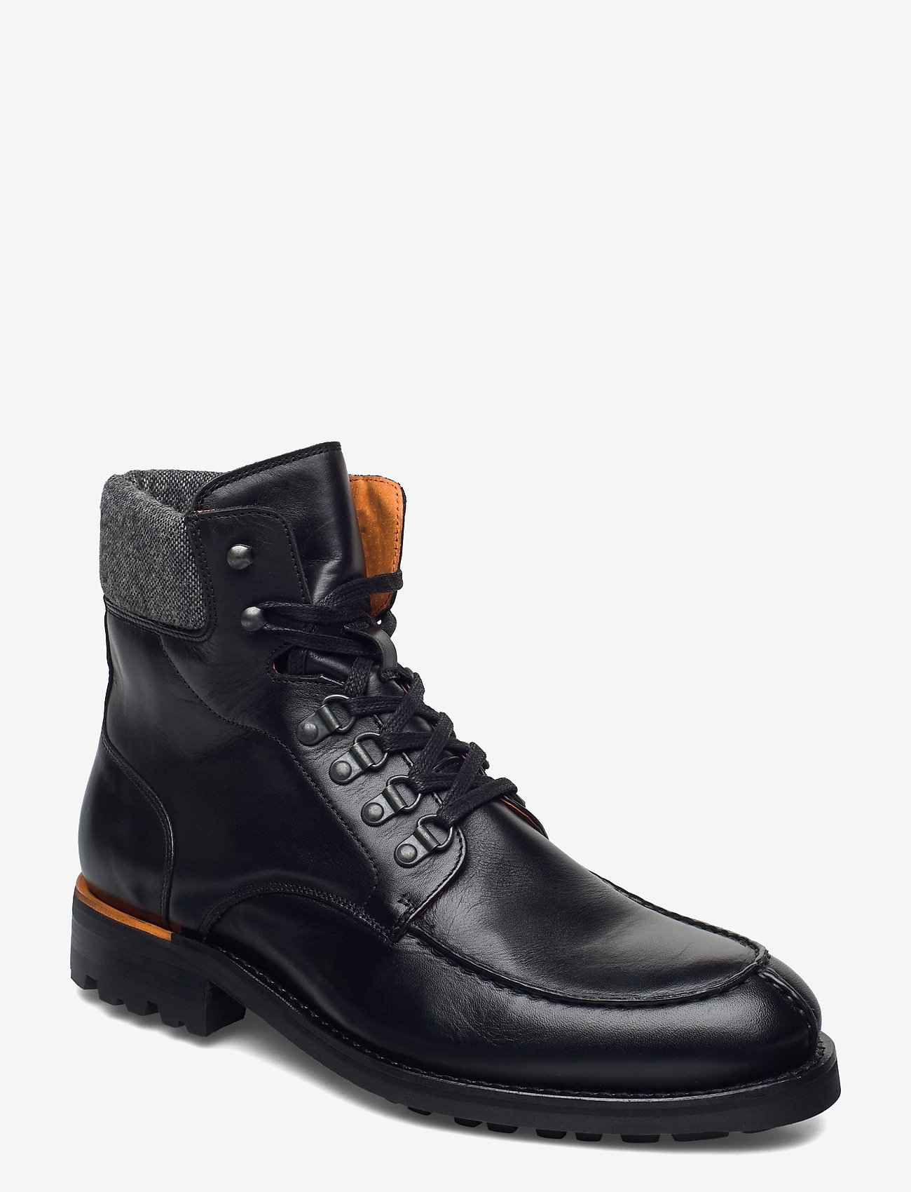 BIACARNEY Tweed Boot - BLACK