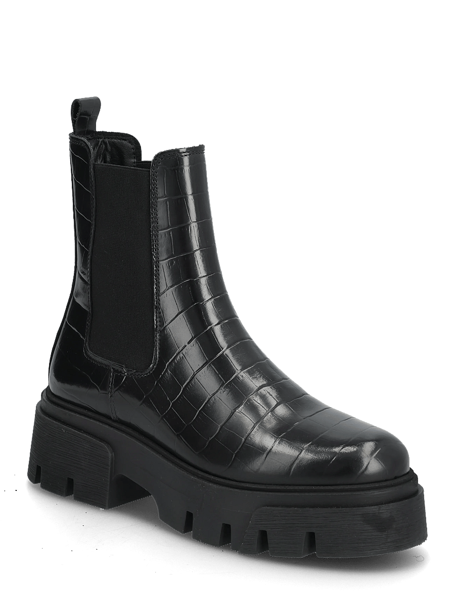 Bianco - Tini Chelsea Boot #C - stövletter - black croco - 0