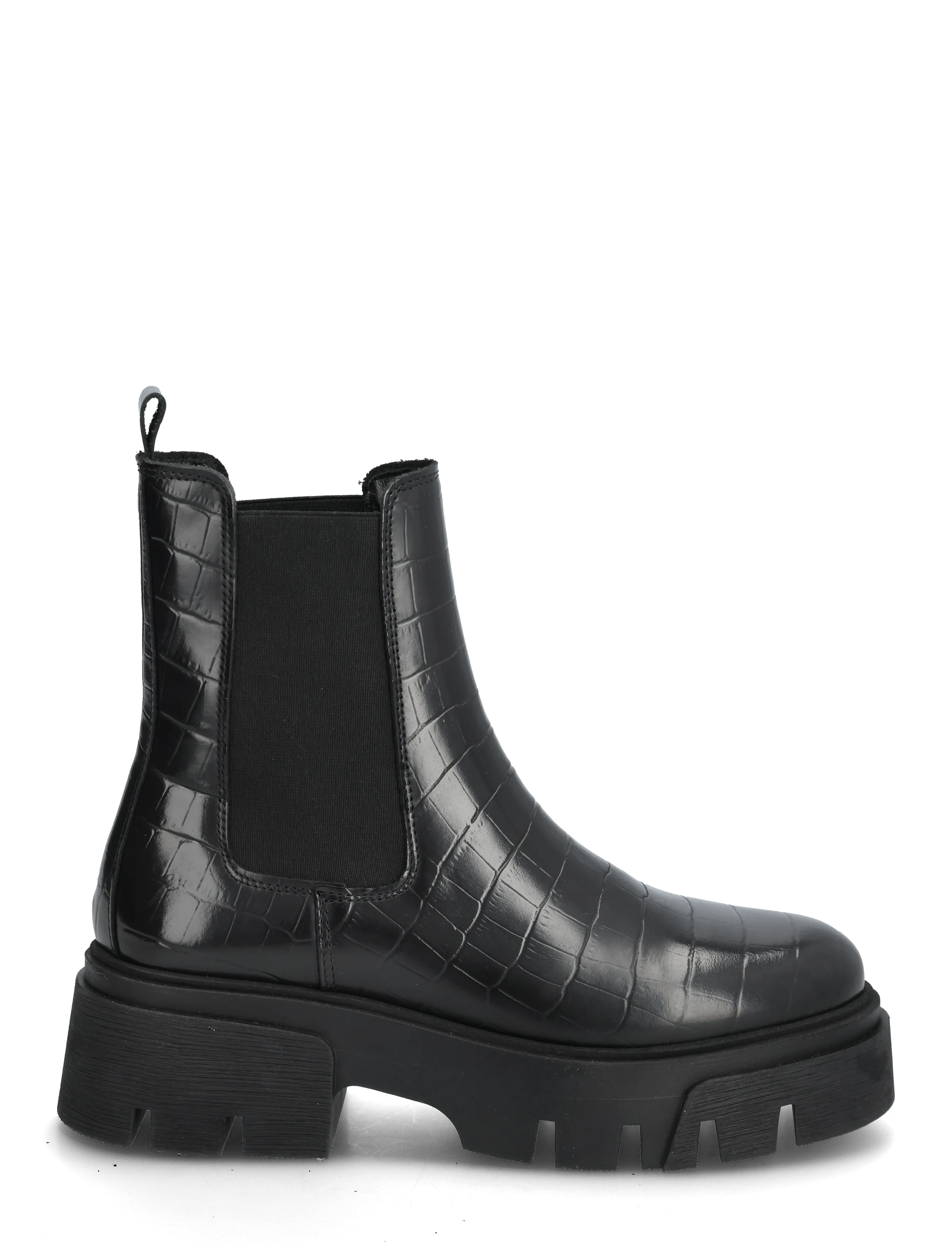 Bianco - Tini Chelsea Boot #C - botki na obcasie - black croco - 1