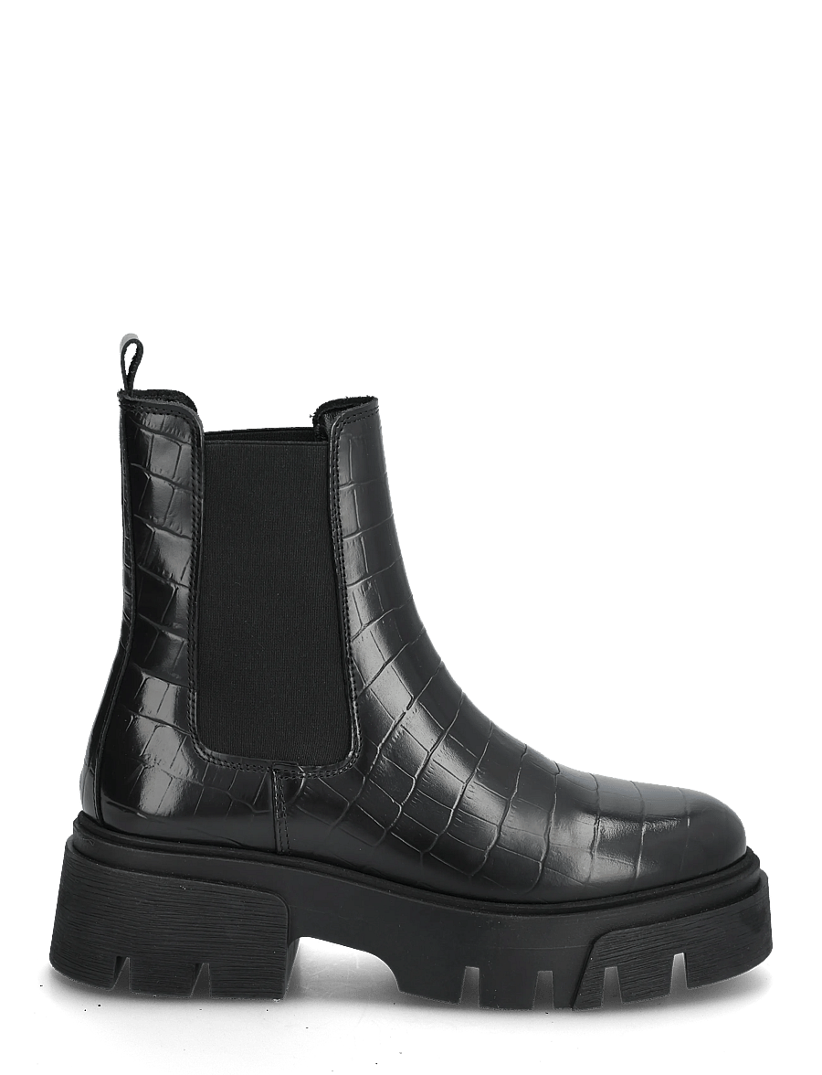 Bianco - Tini Chelsea Boot #C - stövletter - black croco - 1