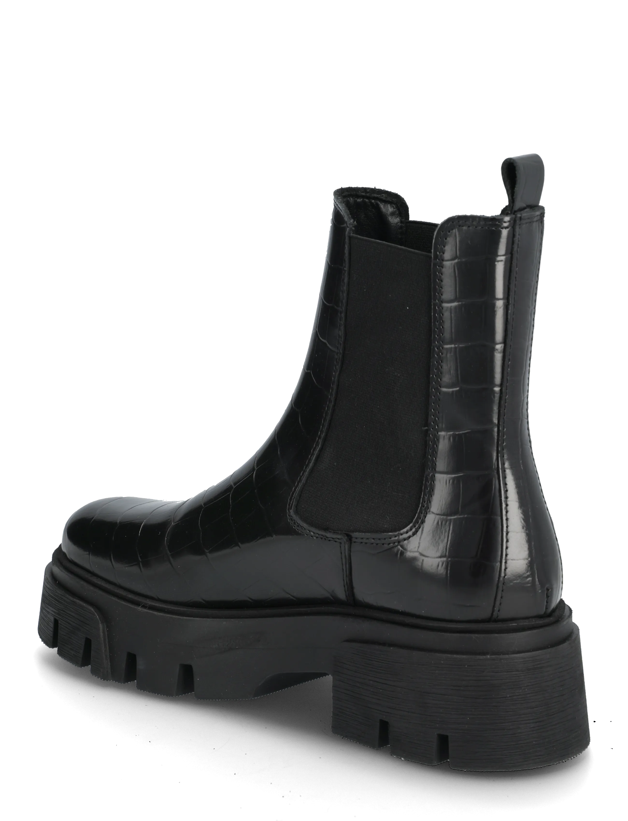 Bianco - Tini Chelsea Boot #C - botki na obcasie - black croco - 2