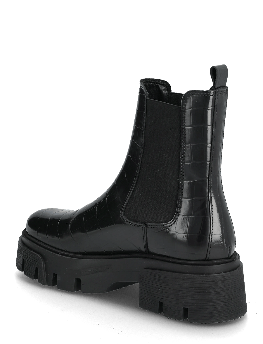 Bianco - Tini Chelsea Boot #C - stövletter - black croco - 2