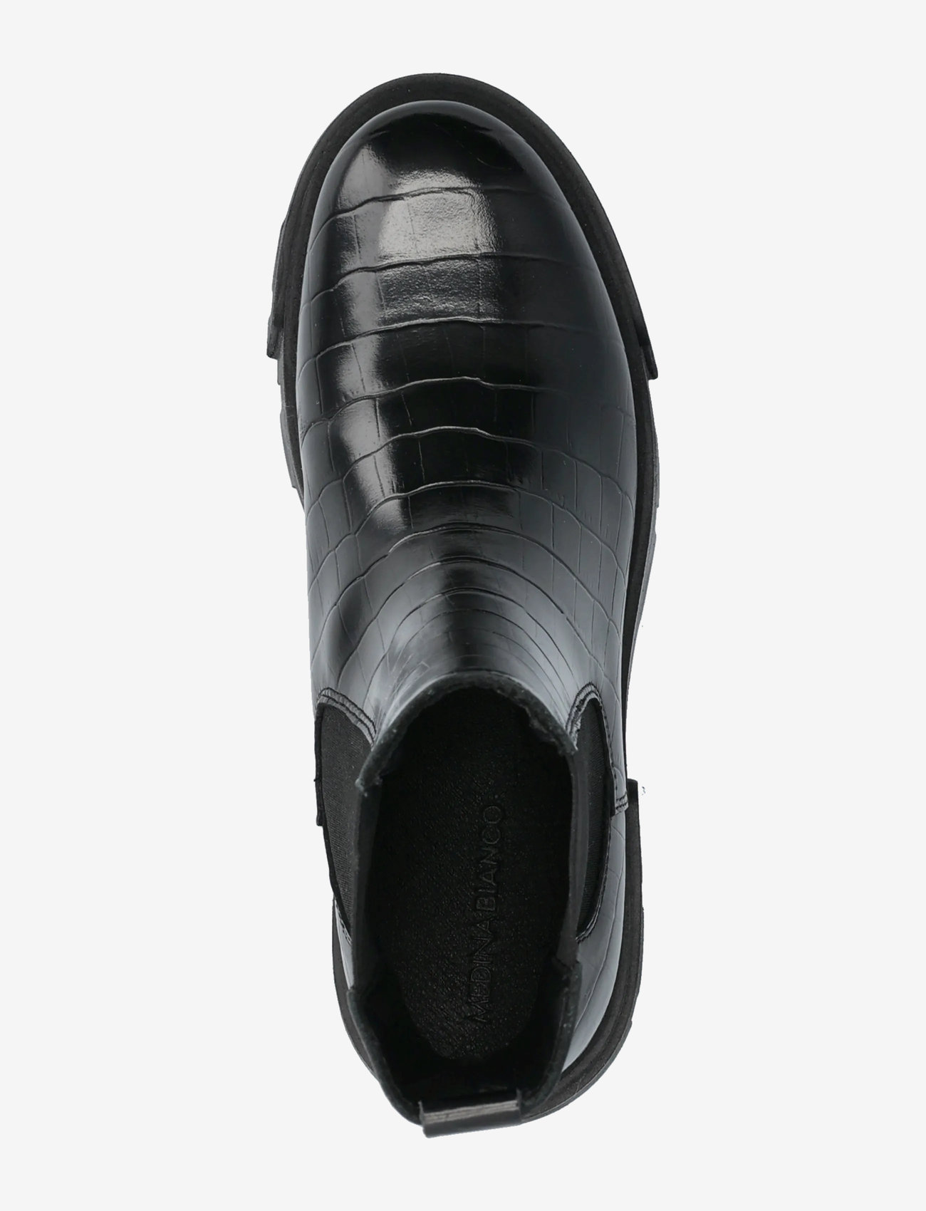 Bianco - Tini Chelsea Boot #C - hohe absätze - black croco - 3