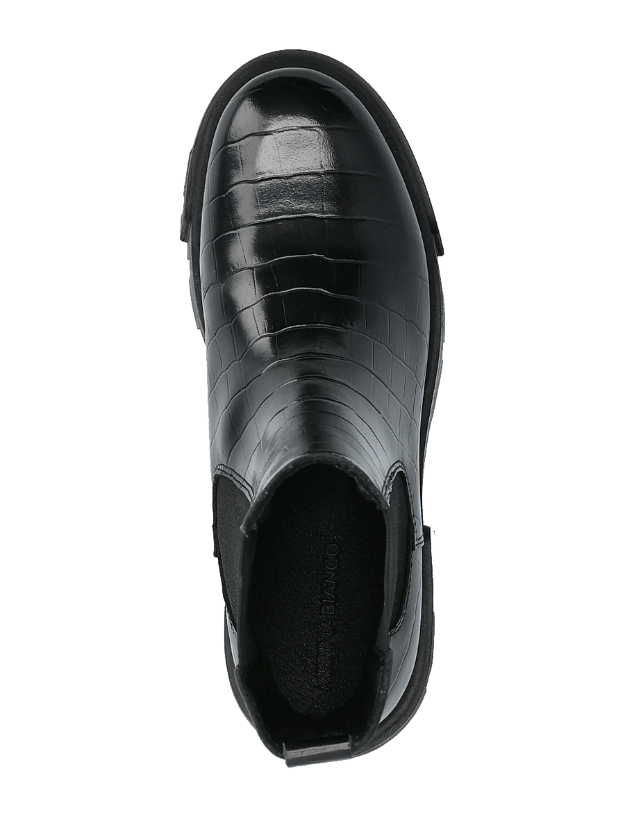 Bianco - Tini Chelsea Boot #C - stövletter - black croco - 3