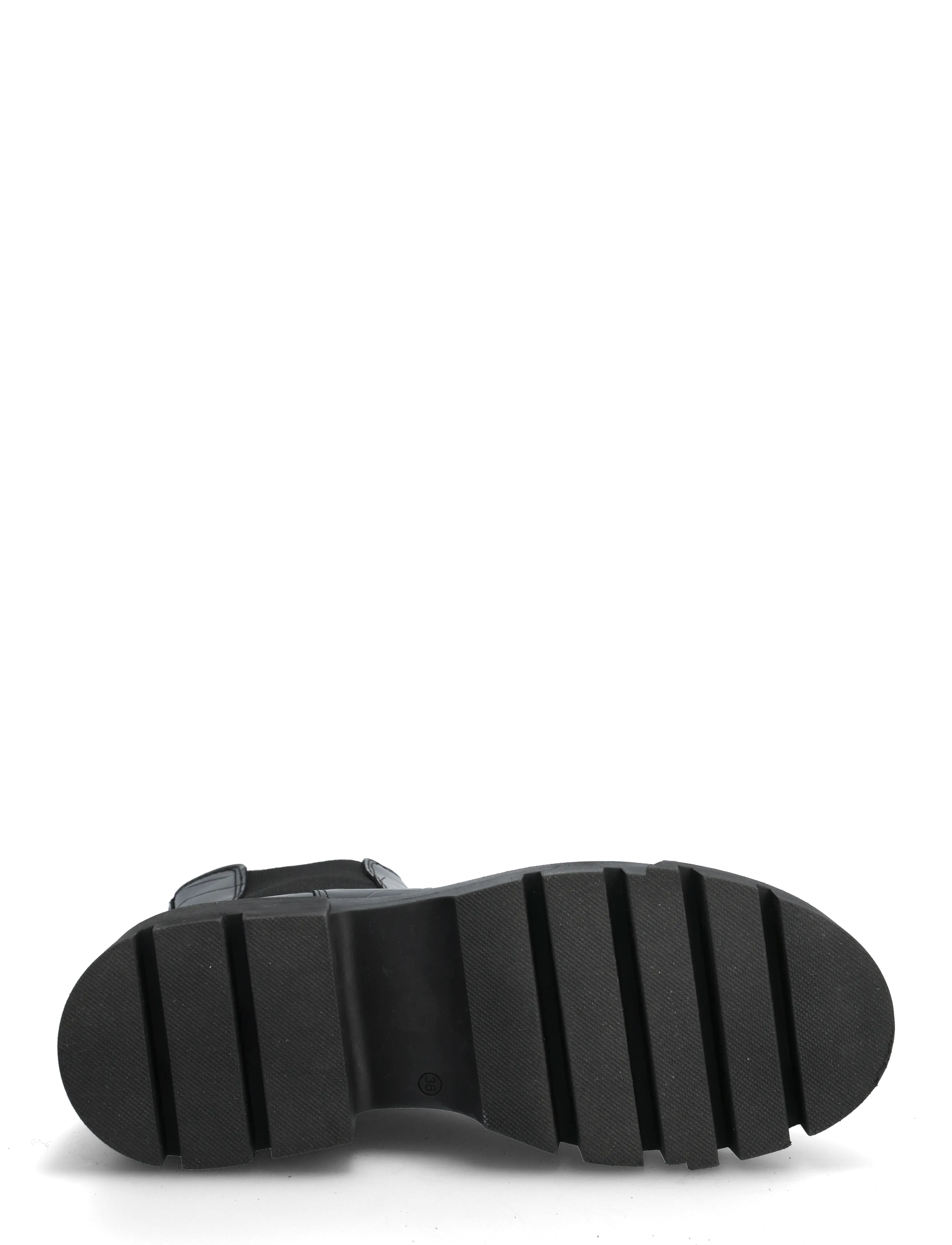 Bianco - Tini Chelsea Boot #C - botki na obcasie - black croco - 4