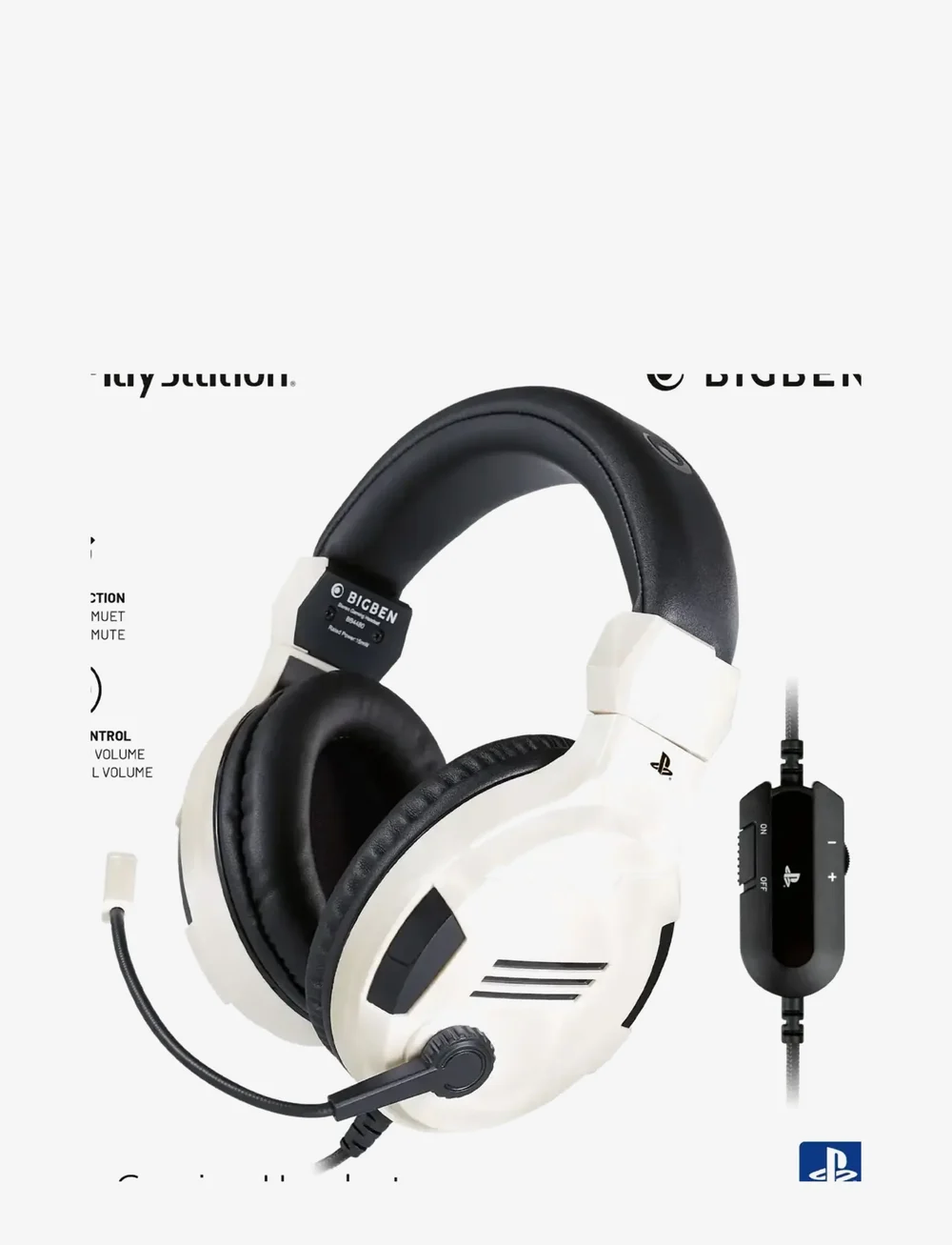BIG BEN - STEREO GAMING HEADSET V3 WHITE - kuulokkeet - white - 1