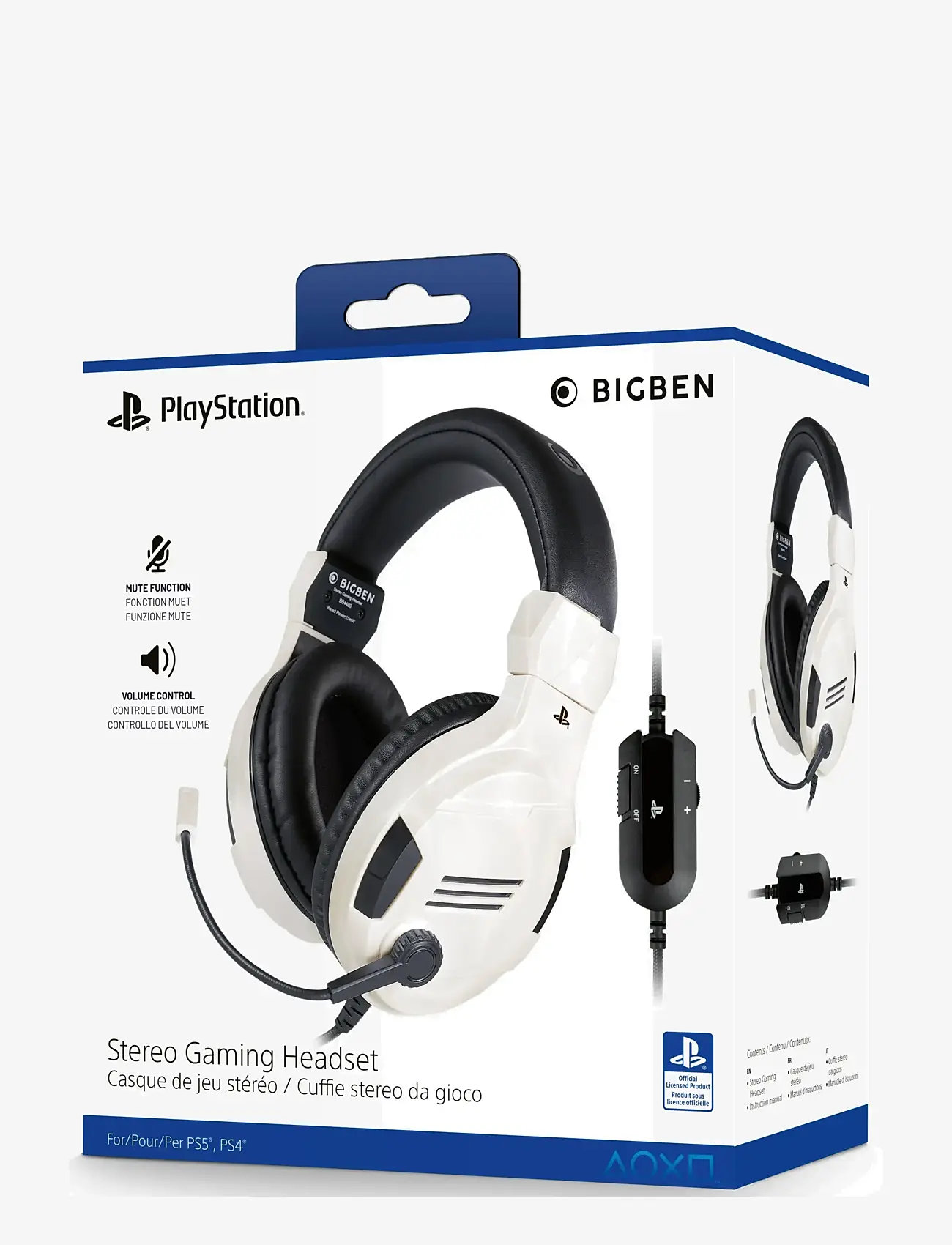 BIG BEN - STEREO GAMING HEADSET V3 WHITE - kõrvaklapid - white - 1