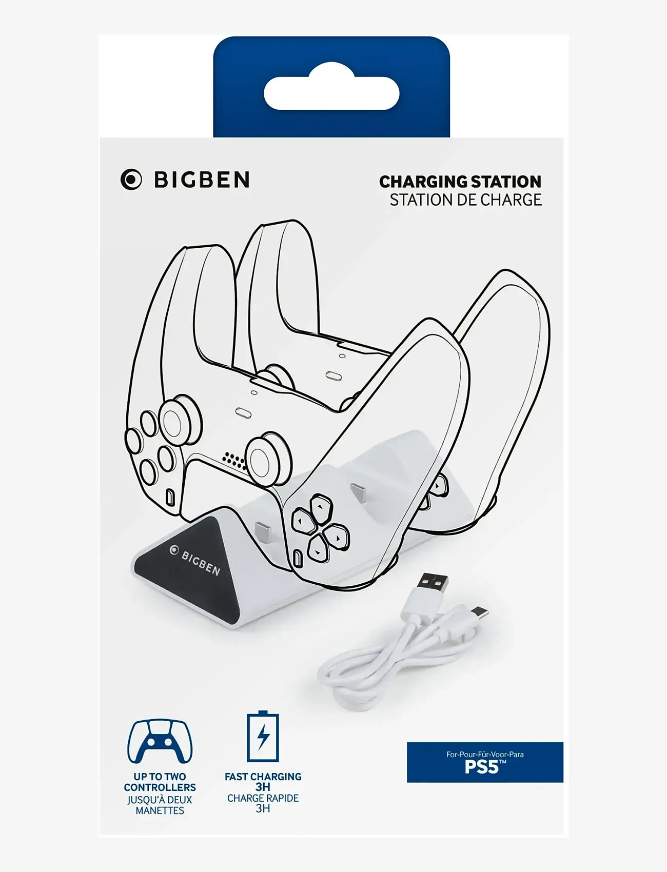 BIG BEN - PS5 DUAL CHARGER V2 - stativ & laddningsstationer - multi - 0
