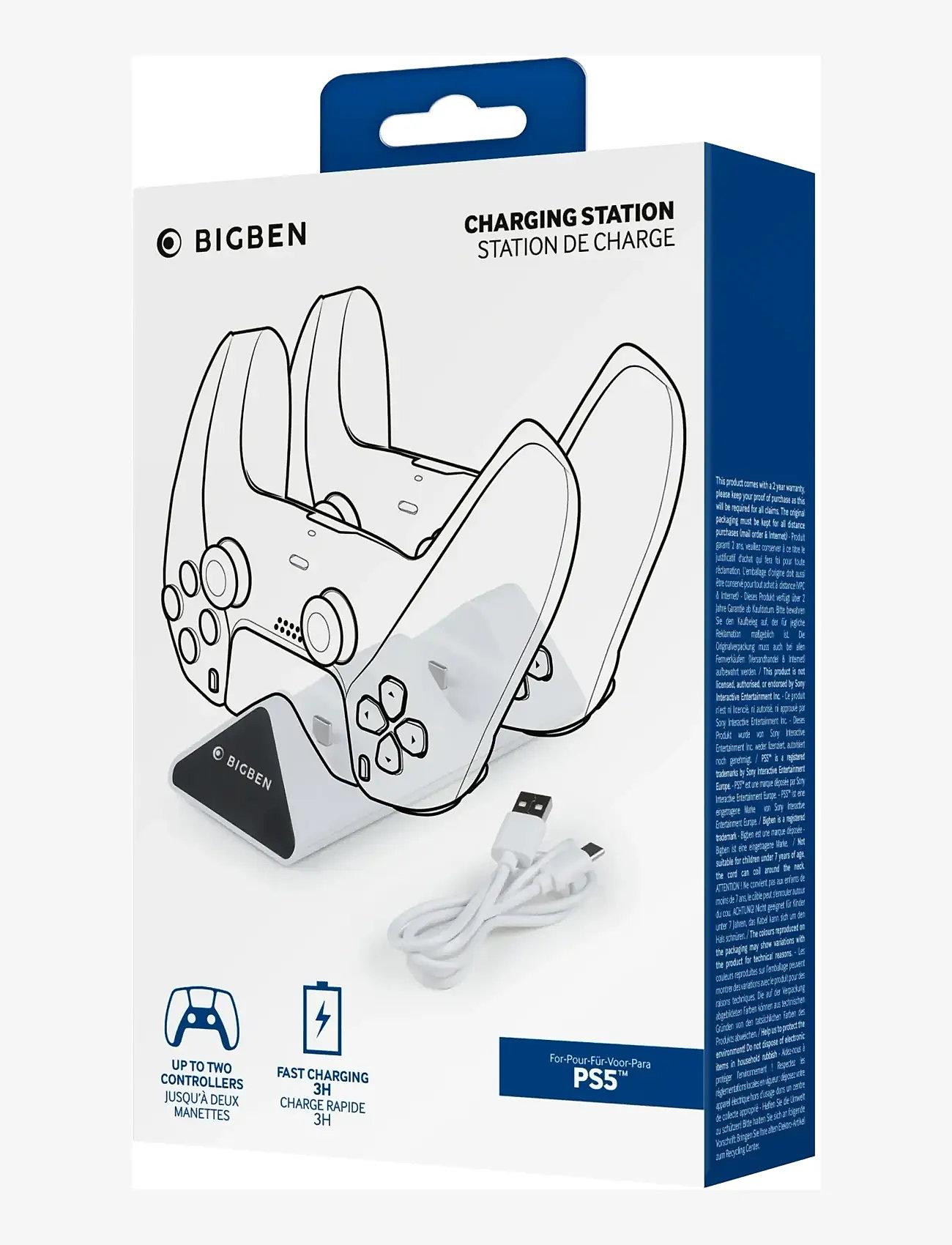 BIG BEN - PS5 DUAL CHARGER V2 - stativ & laddningsstationer - multi - 1