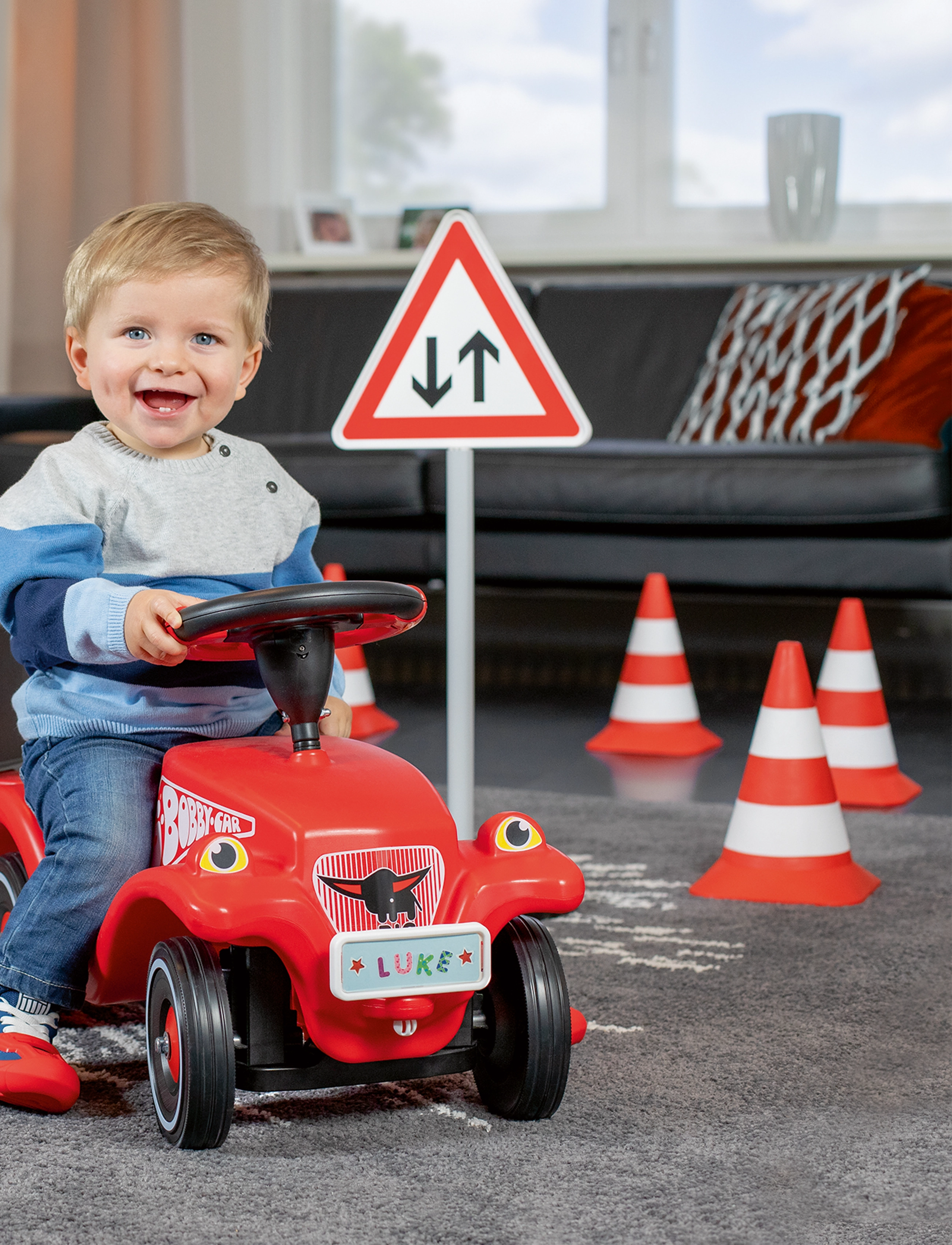 BIG Big Pylons, Set Of 4 Traffic Cones, One Size, Red, Outdoor Legetøj > Outdoor Games, Børn