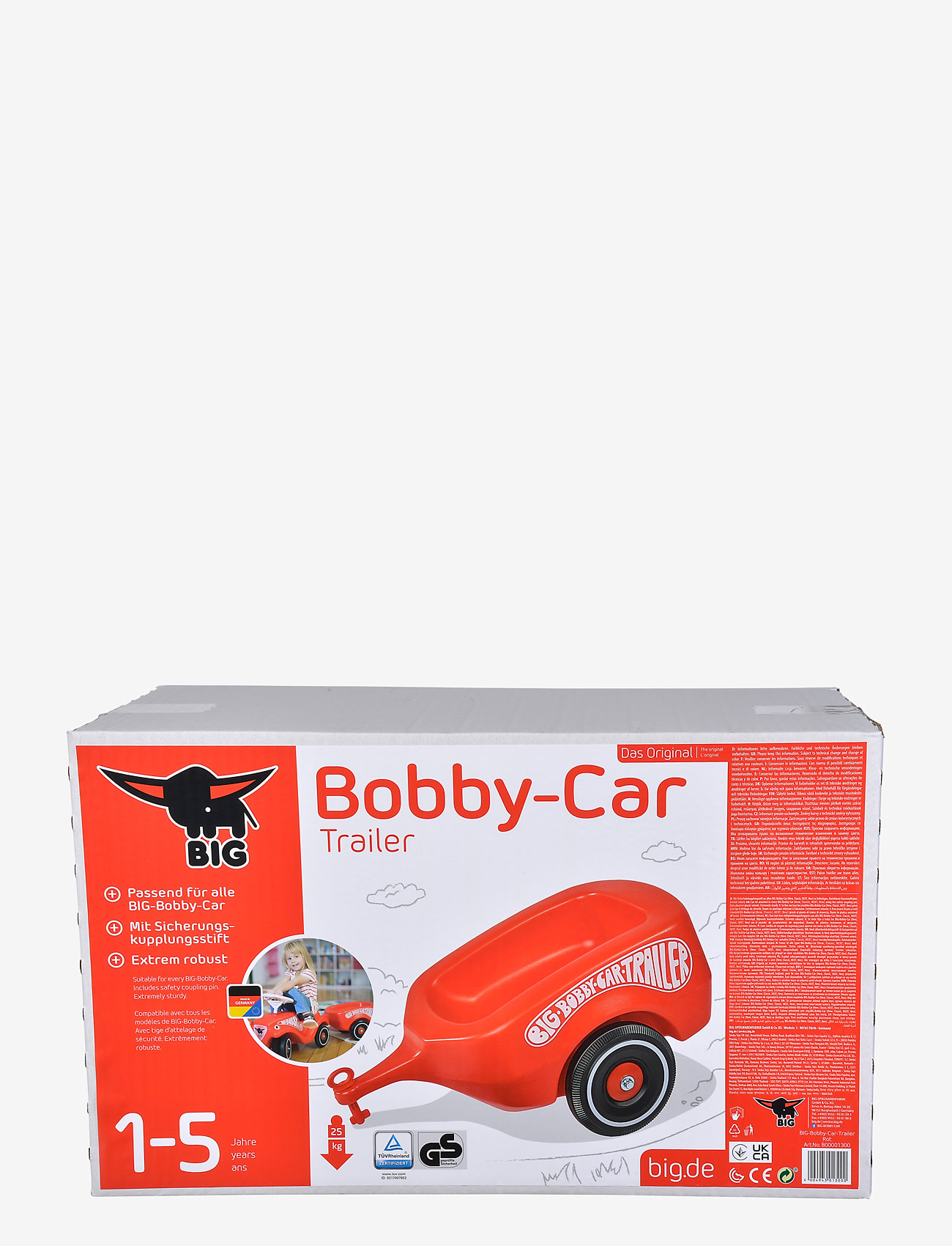 BIG - BIG Bobby Car Trailer, Red - red - 5