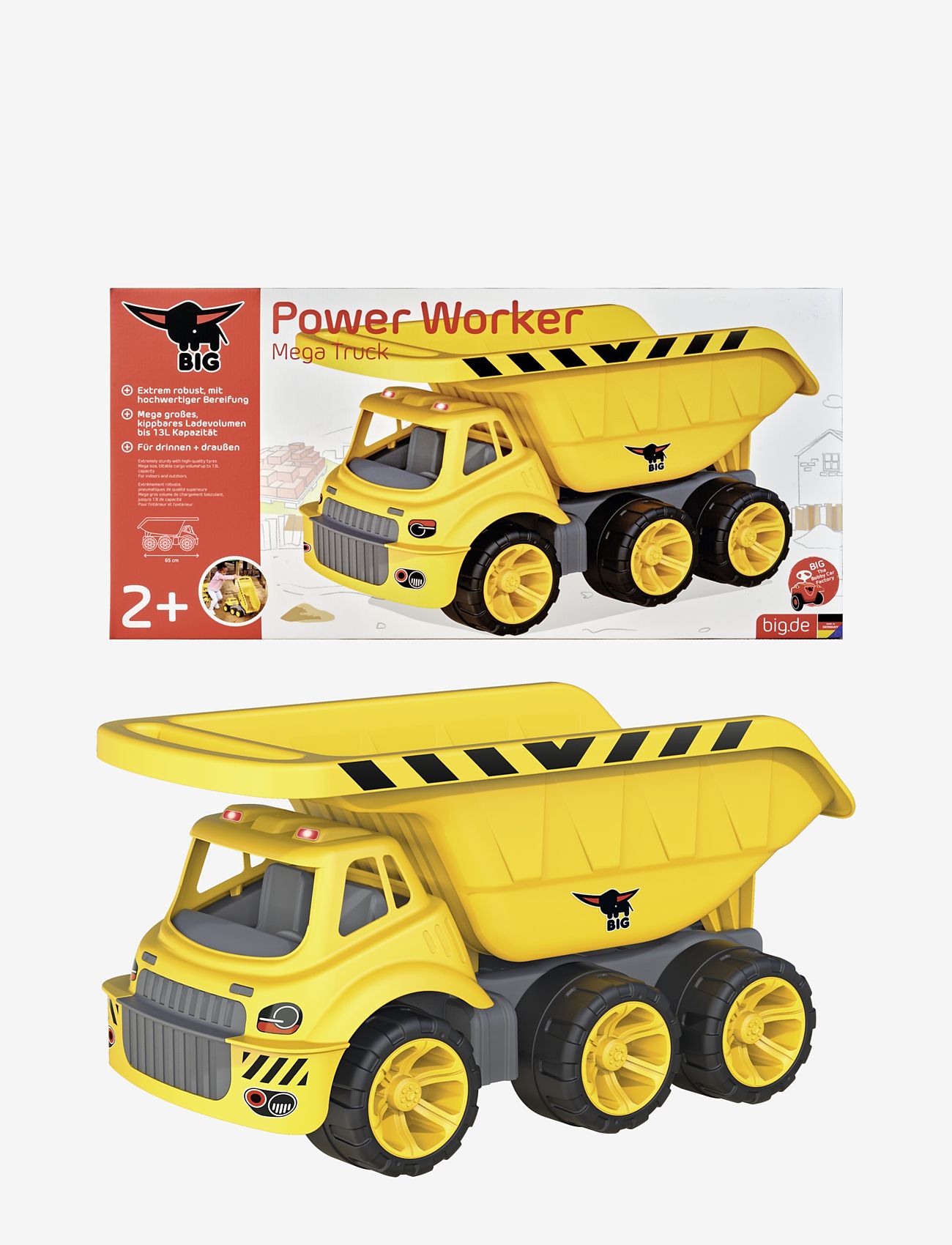 BIG - BIG Power Worker Mega Truck - garbage trucks - yellow - 1