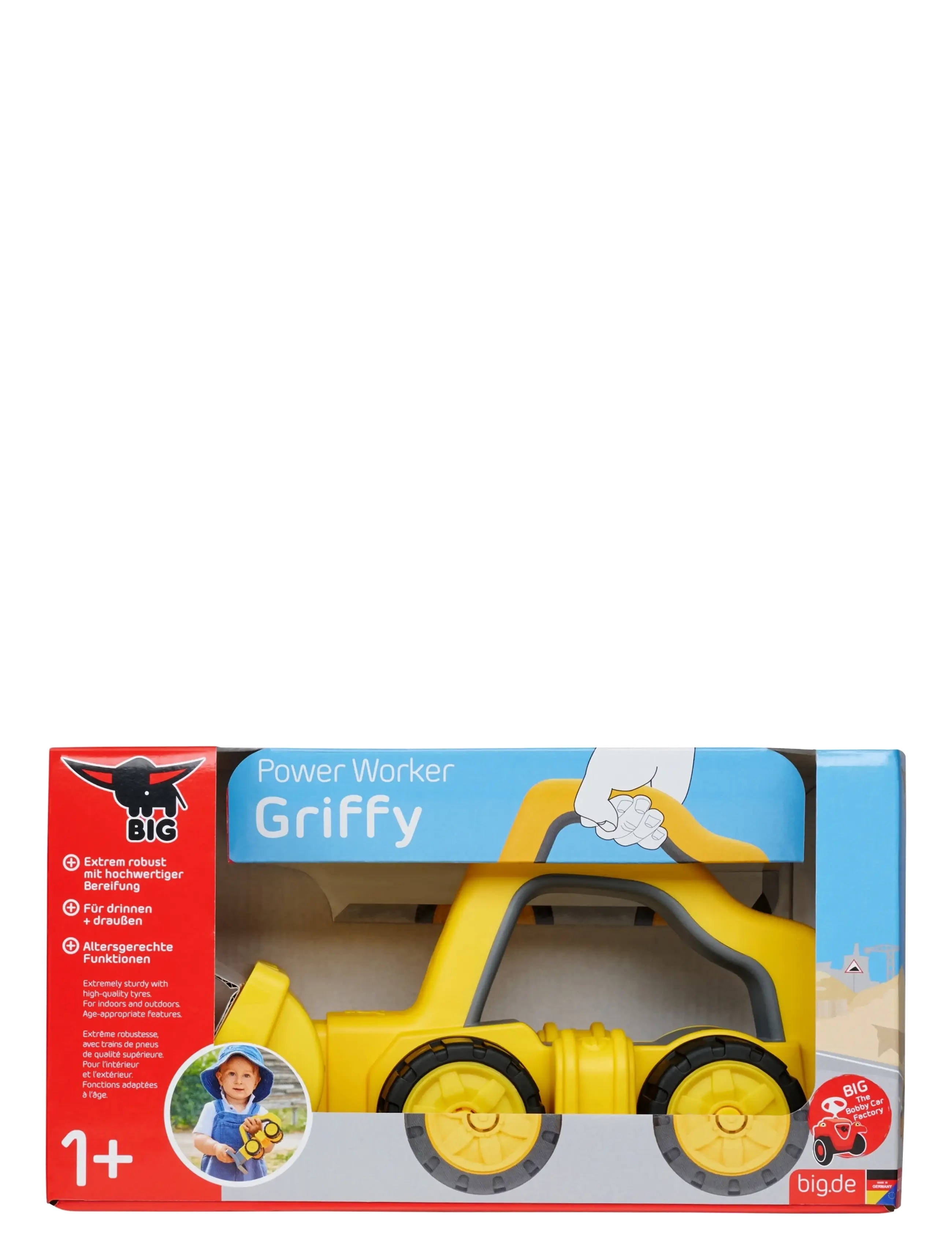 BIG - BIG – Power Worker Griffy Digger - byggekøretøjer - yellow - 2
