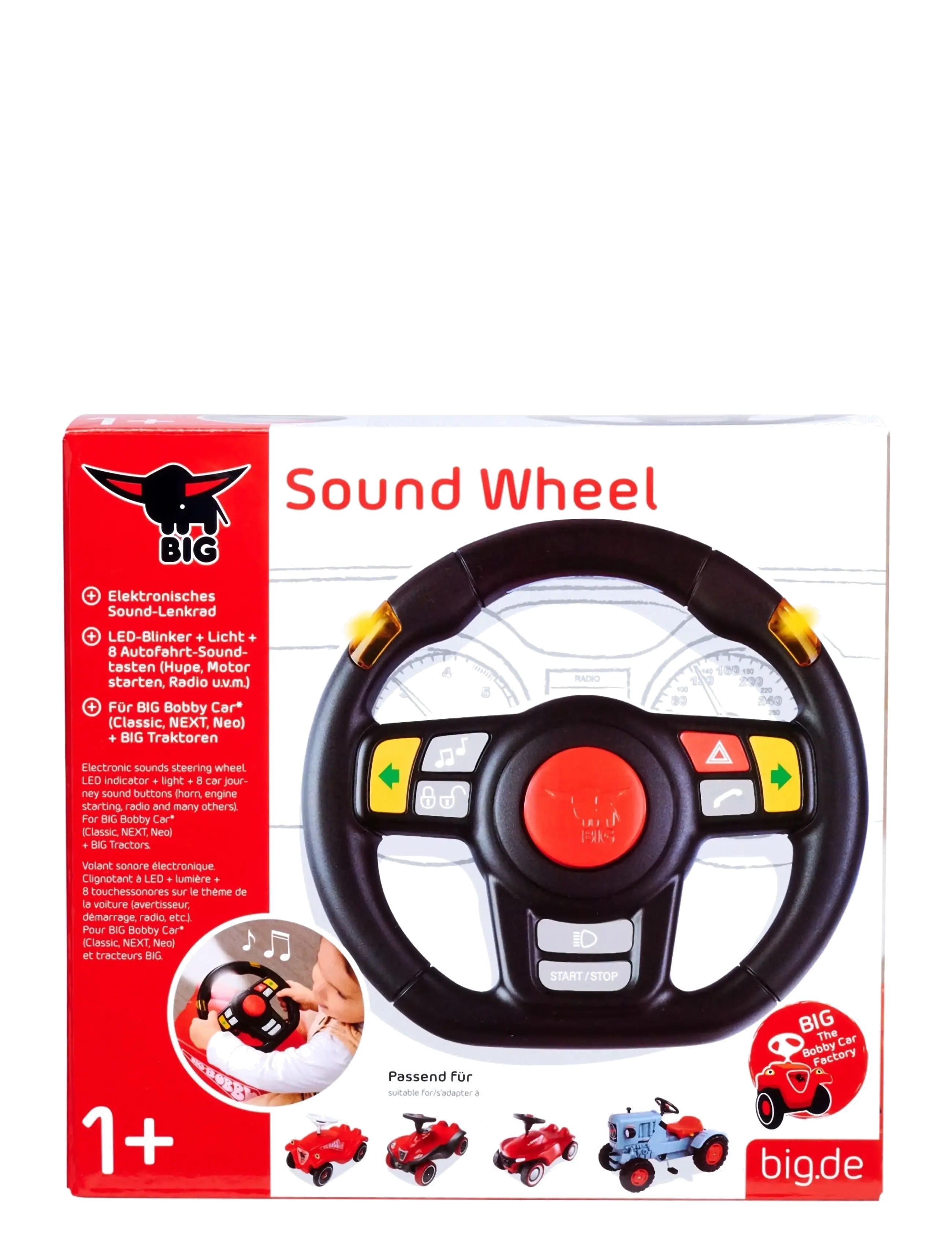 BIG - BIG Sound Wheel Water Resistant - mänguautod - multi coloured - 3