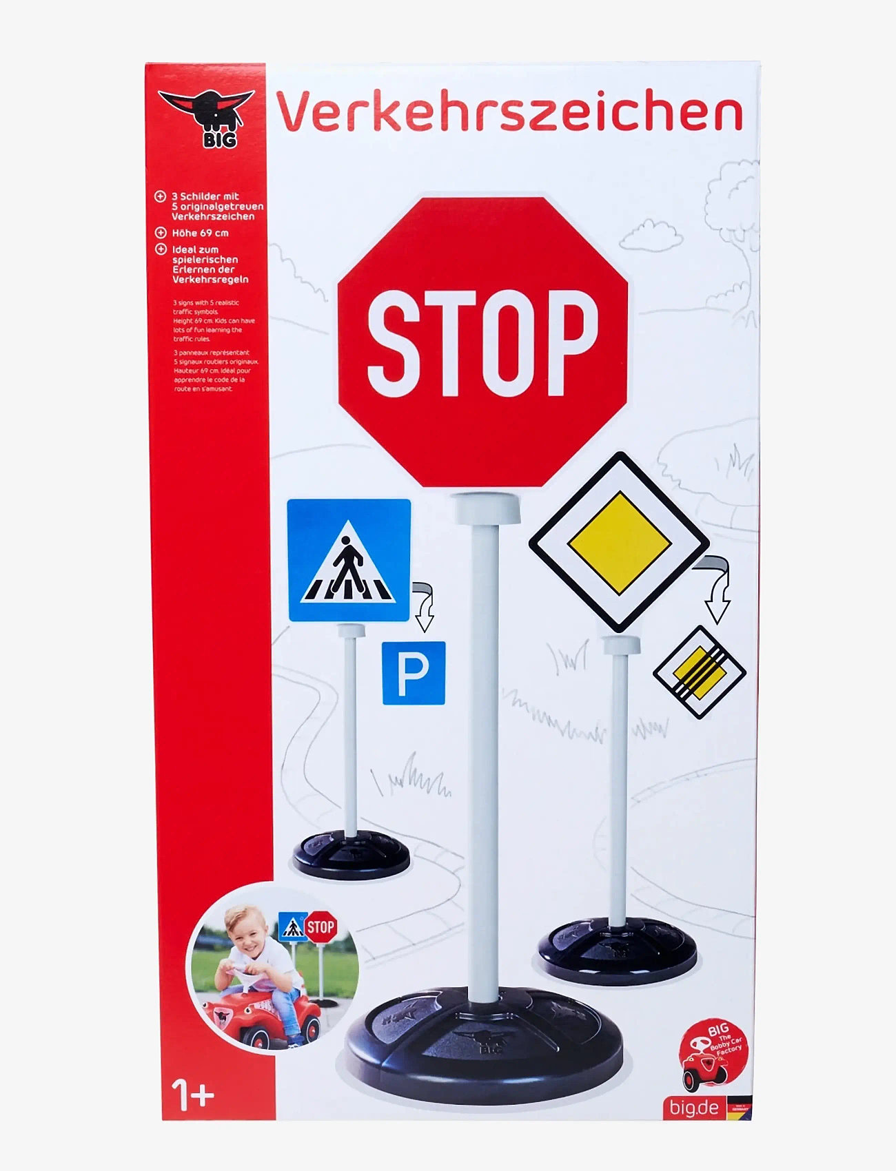 BIG - BIG Bobby Car Traffic Signs - rejse - multi coloured - 2