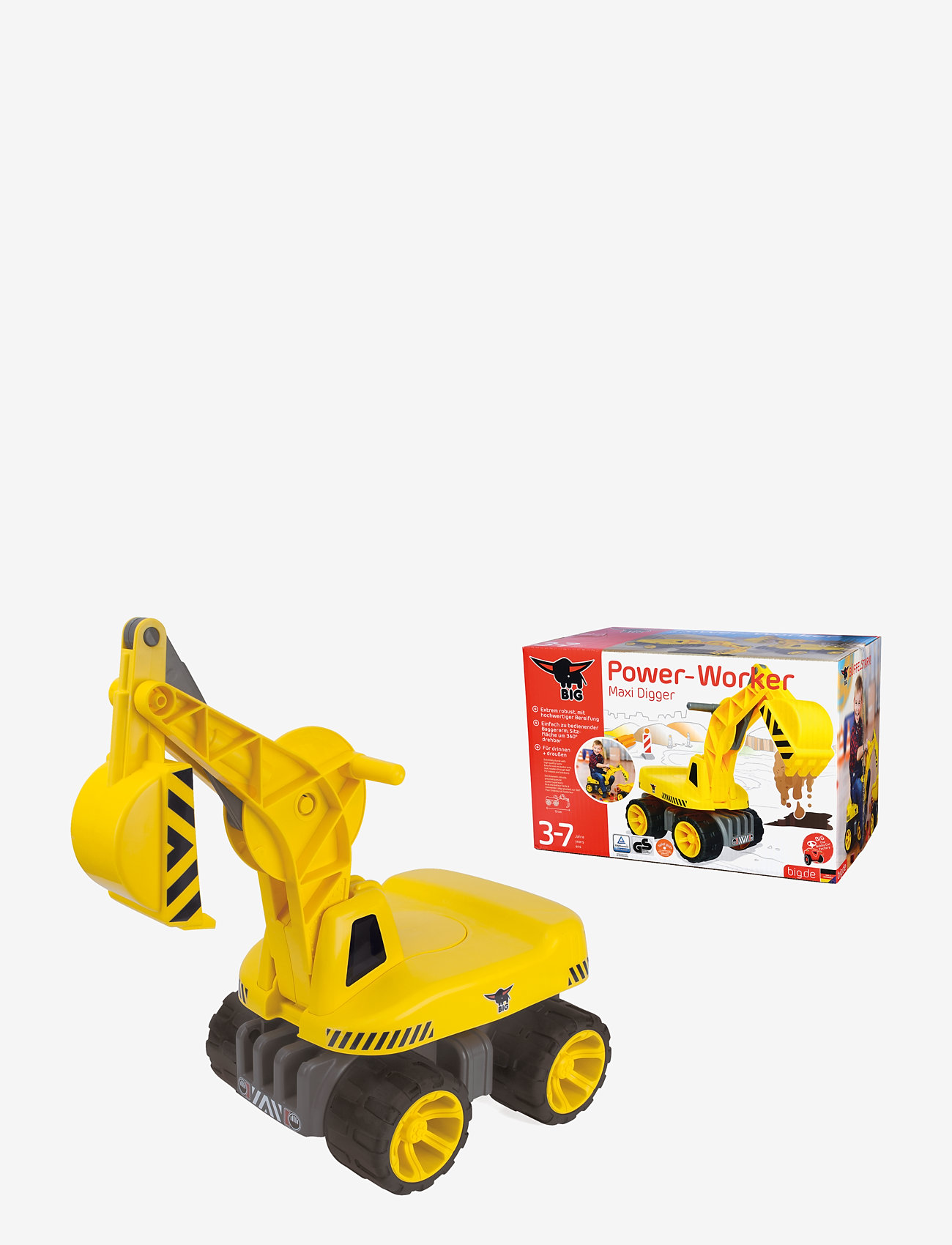 BIG - BIG Power Worker Maxi Digger - byggmaskiner - yellow - 1