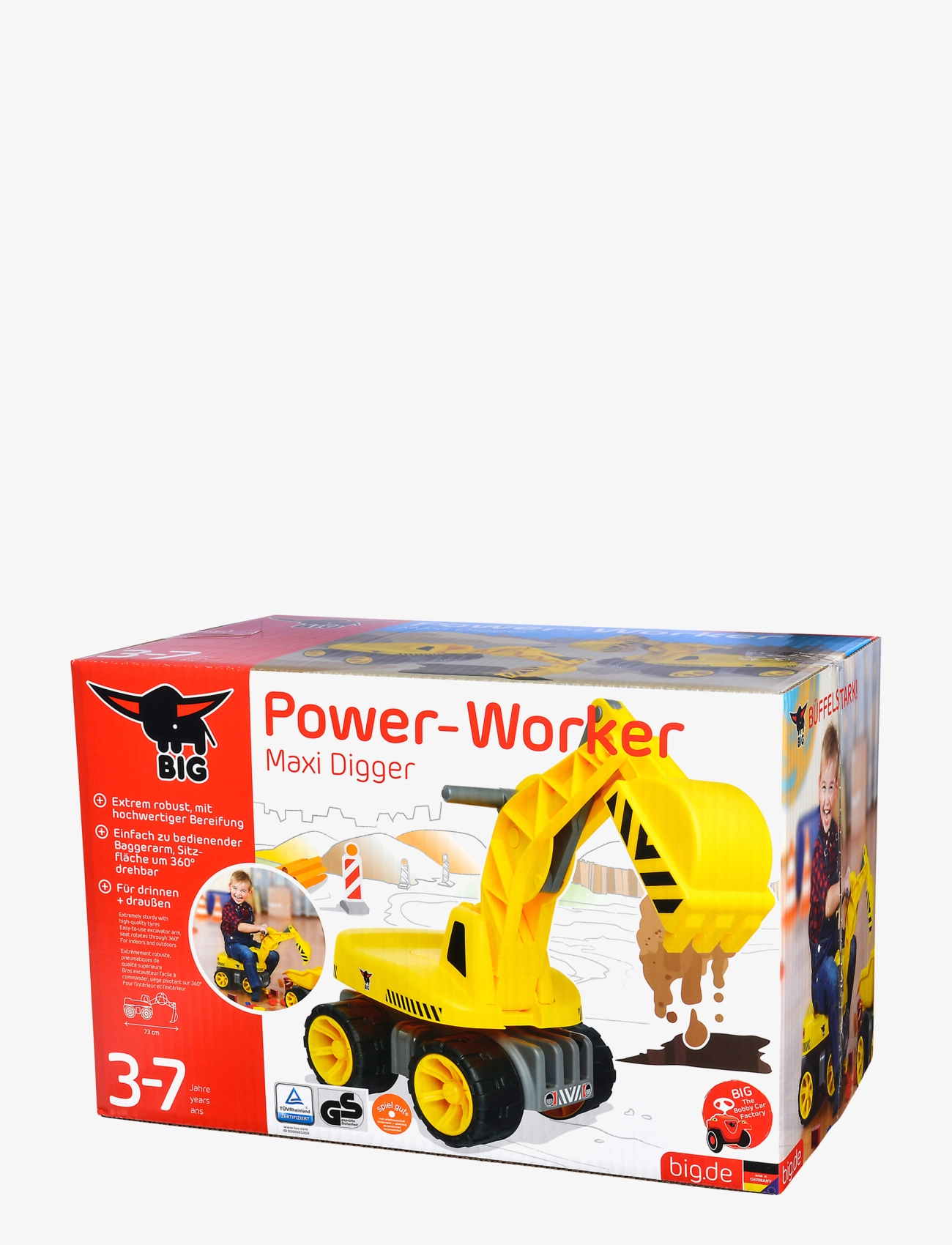BIG - BIG Power Worker Maxi Digger - byggmaskiner - yellow - 5