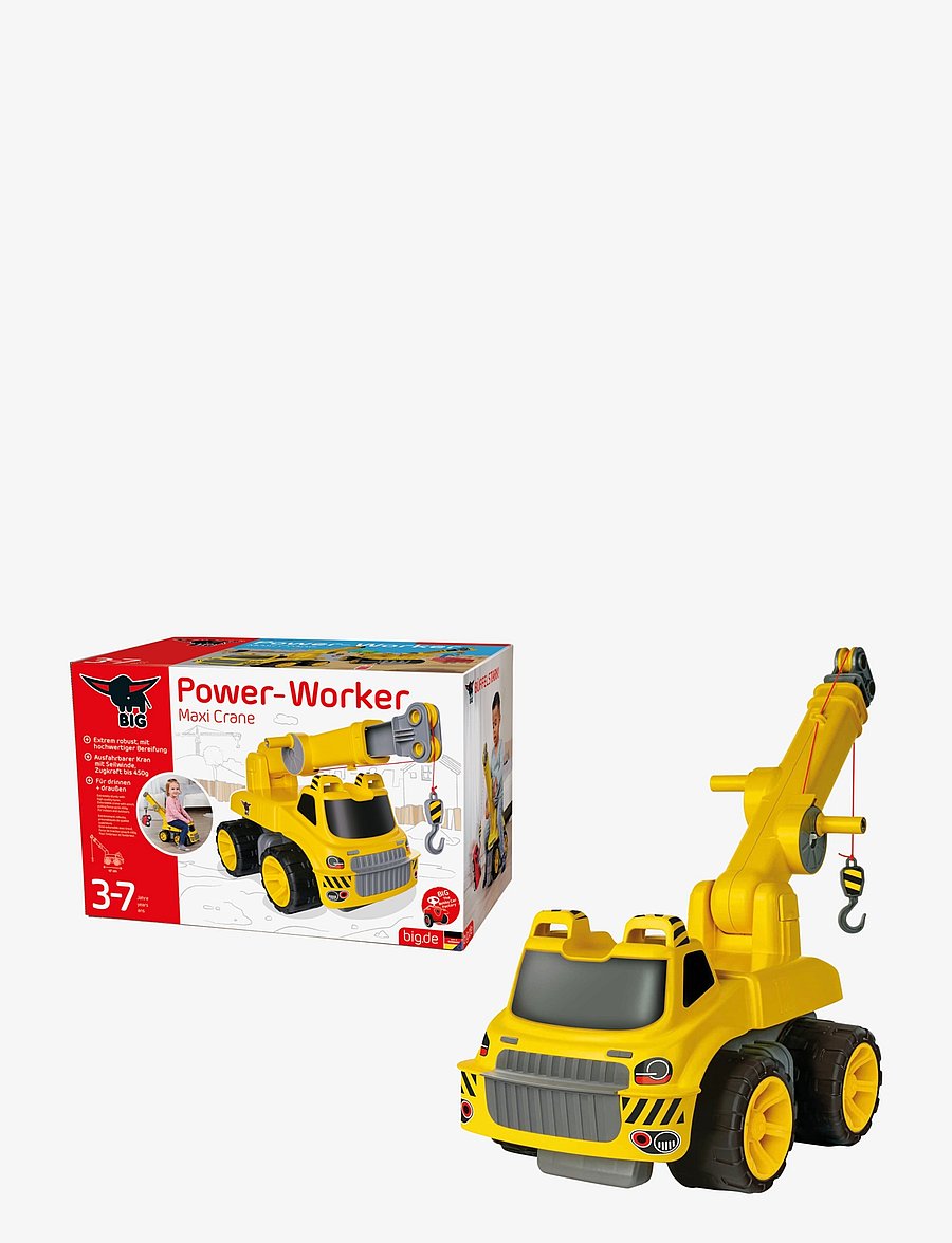 BIG - BIG Power Worker Maxi Crane - aufsitzspielzeug - yellow - 2
