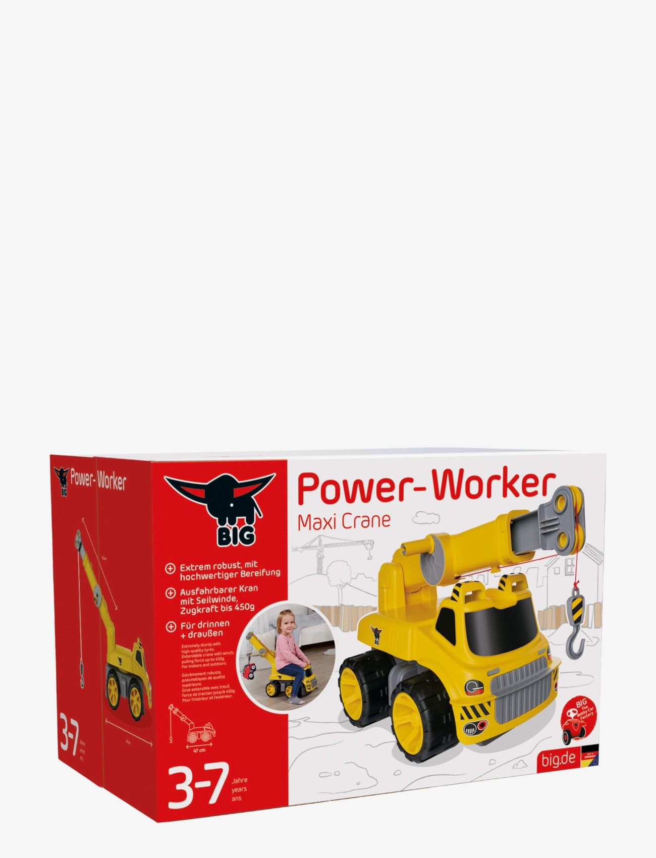 BIG - BIG Power Worker Maxi Crane - gåbiler - yellow - 3