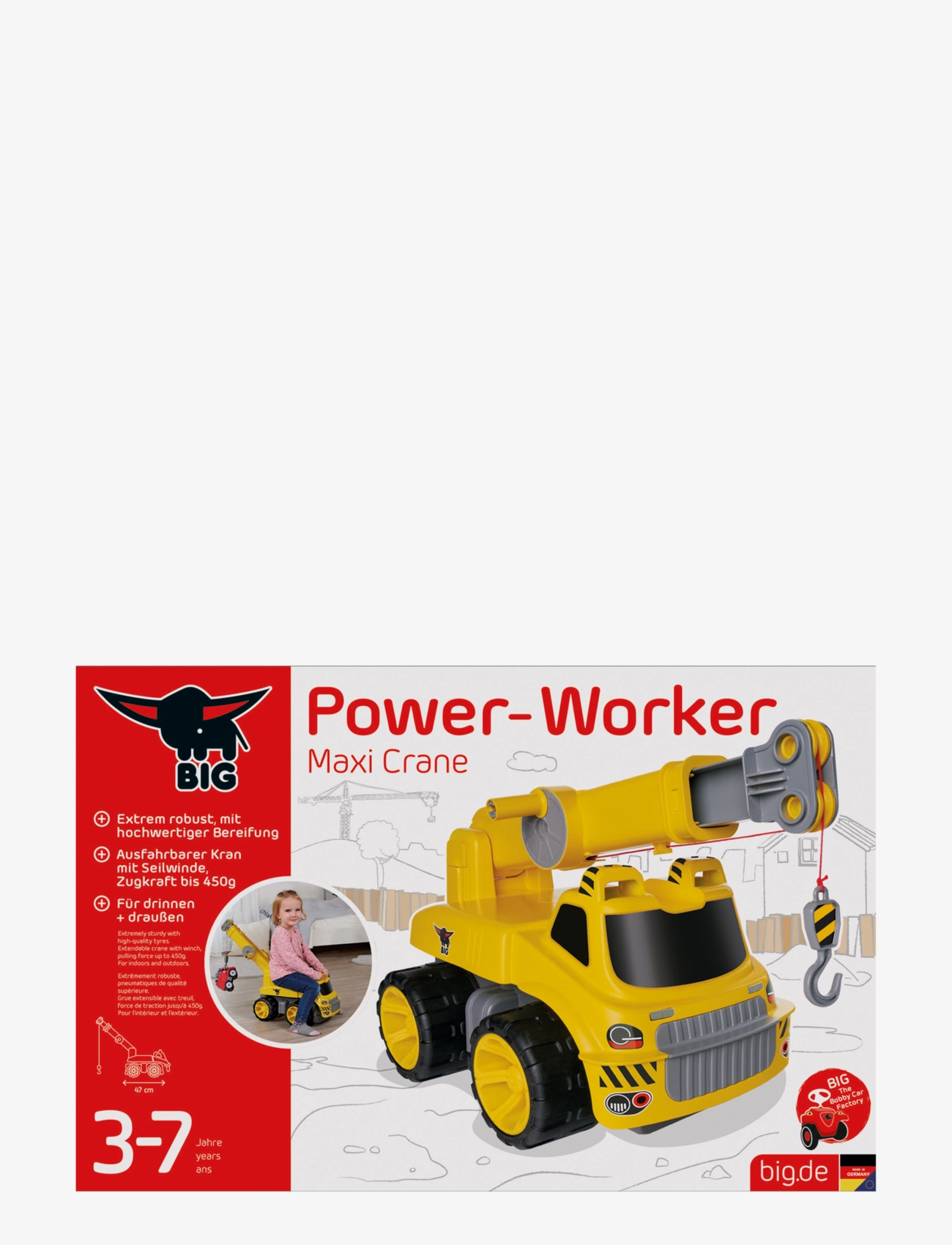 BIG - BIG Power Worker Maxi Crane - gåbiler - yellow - 4