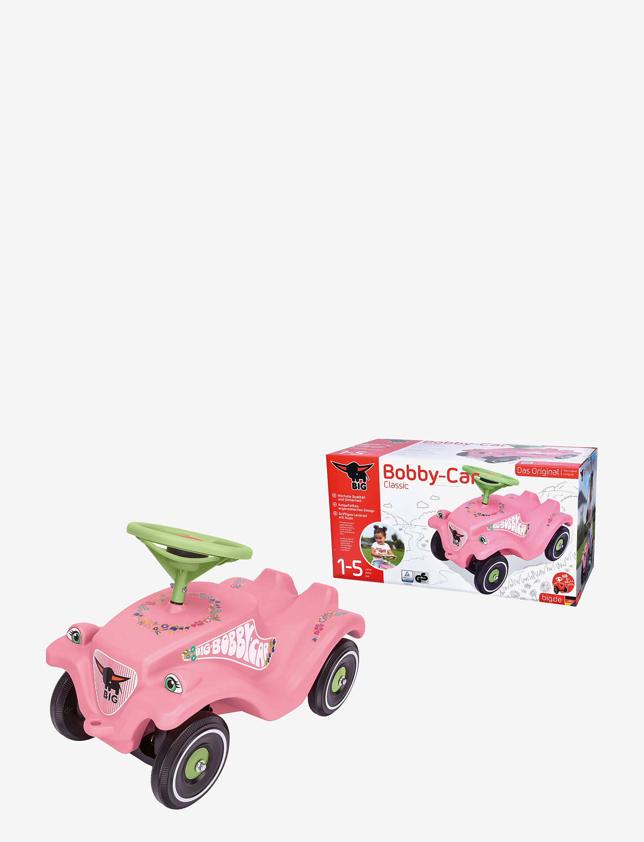 BIG - BIG Bobby Car Classic Flower - ride on toys - pink - 2