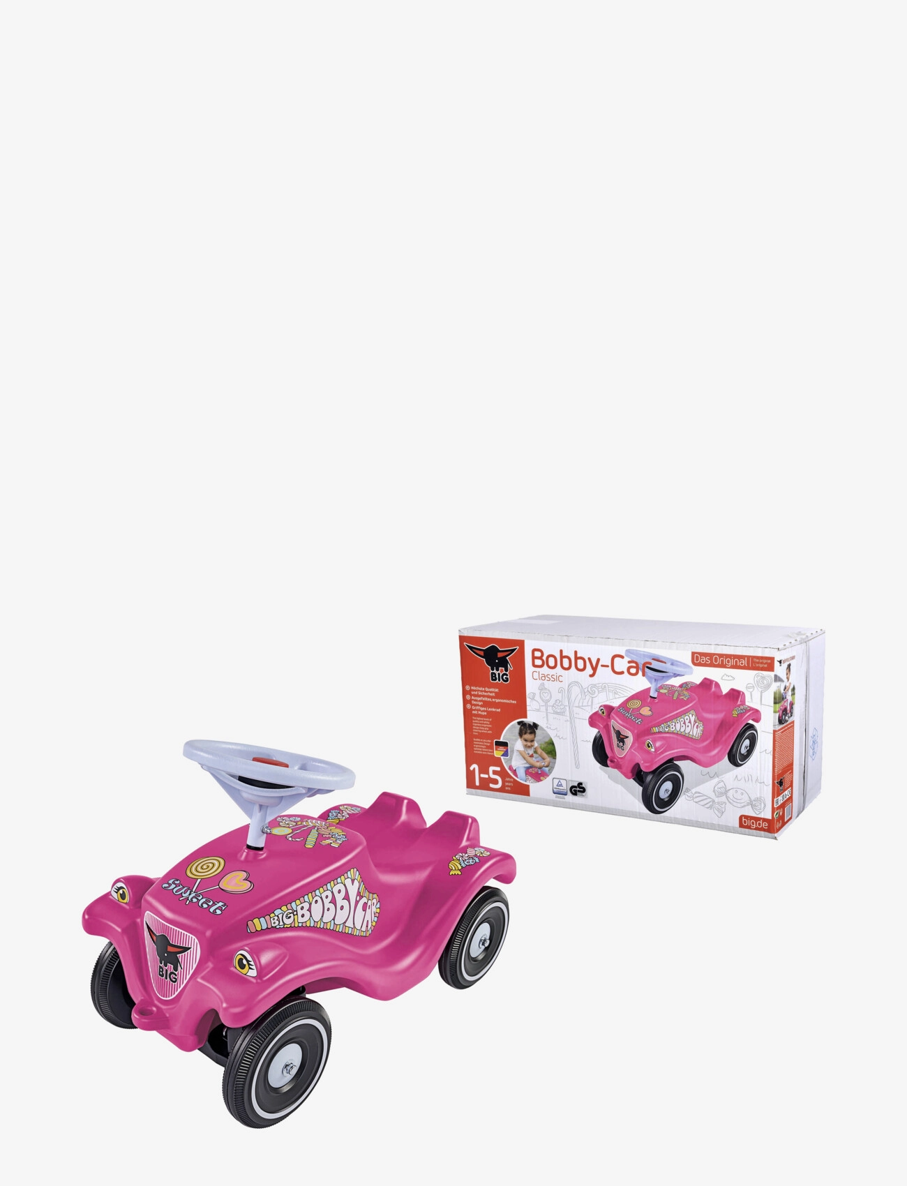 BIG Big Bobby Car Klassisch Candy Pink - One Size - Kinder
