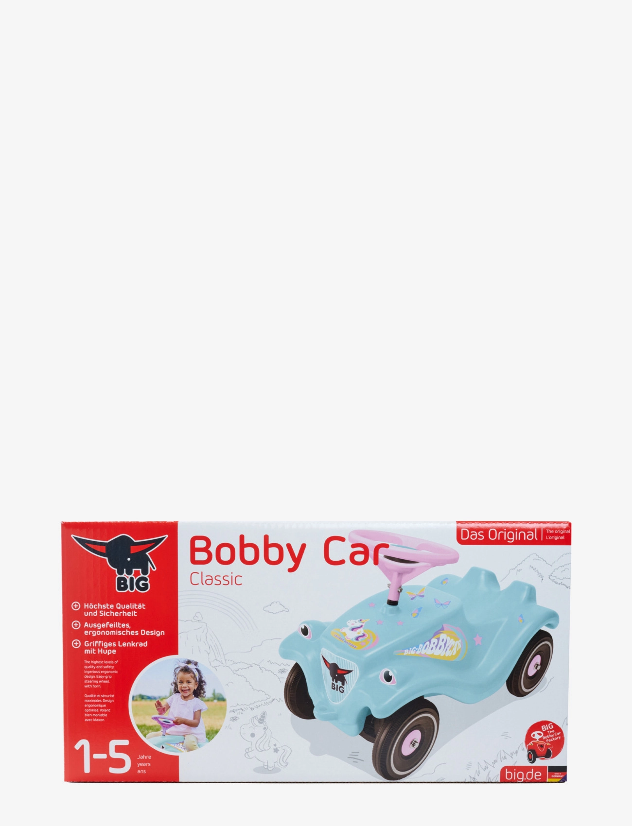 BIG - BIG Bobby Car Classic Unicorn - fødselsdagsgaver - green - 1