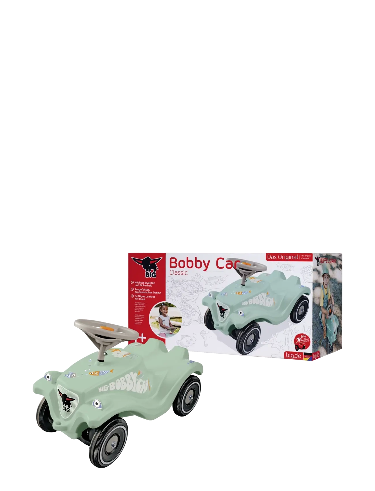 BIG - BIG Bobby Car Classic Green Sea - aufsitzspielzeug - green - 2