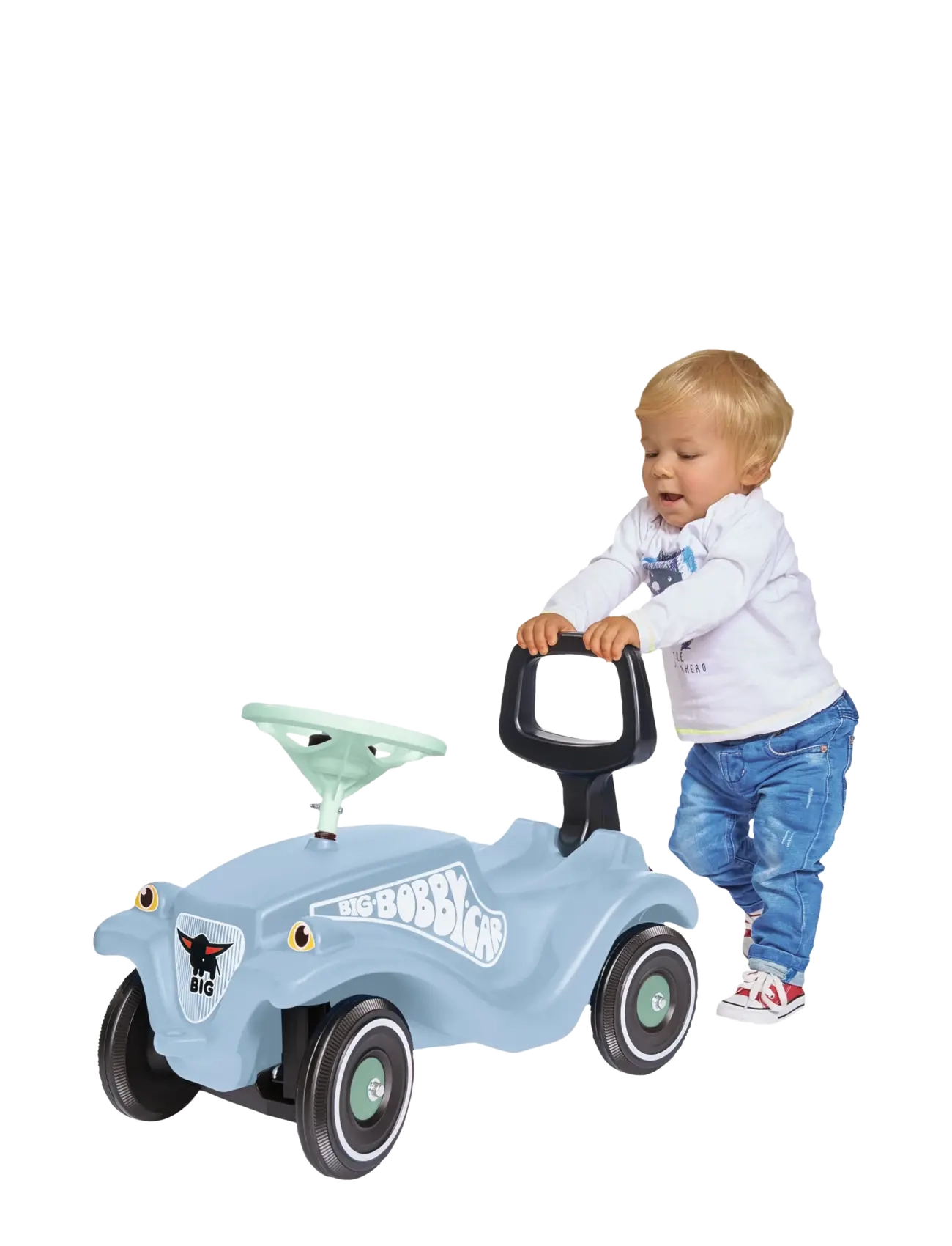 BIG - BIG Bobby Car Classic Bundle + Walker - pealistutavad mänguasjad - blue - 1
