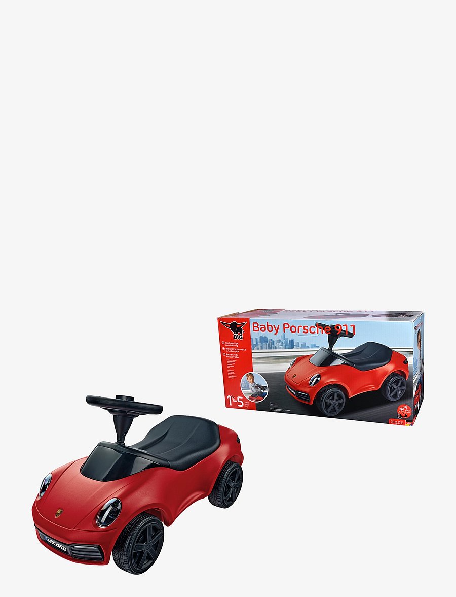 BIG - BIG Bobby Car Baby Porsche 911 - gåbiler - red - 5