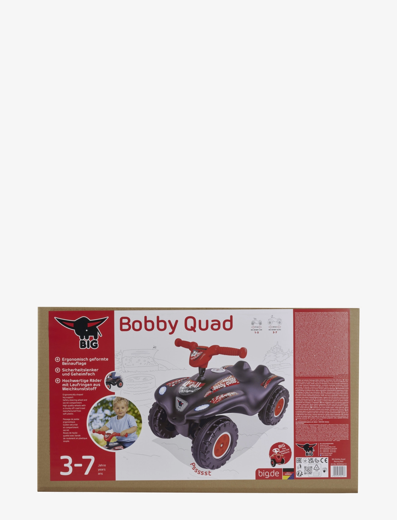 BIG - BIG Bobby Racing Fyrhjuling - geburtstagsgeschenke - black - 2