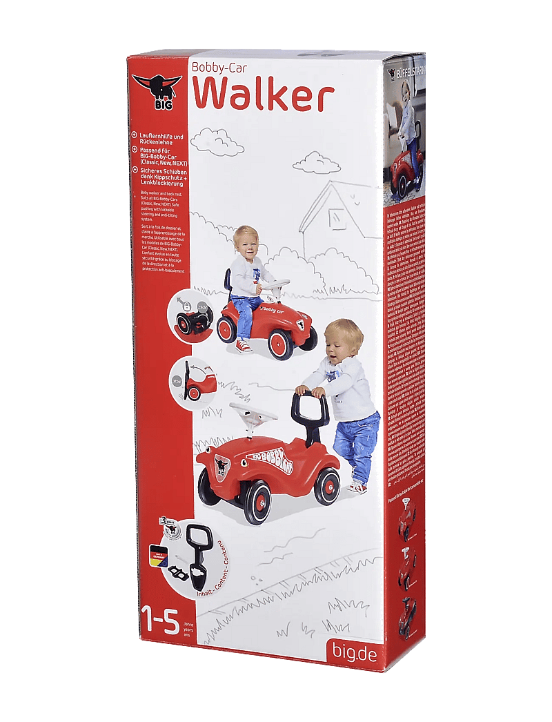 BIG - BIG Bobby Car 2-i -1 Handtag - aufsitzspielzeug - black - 3