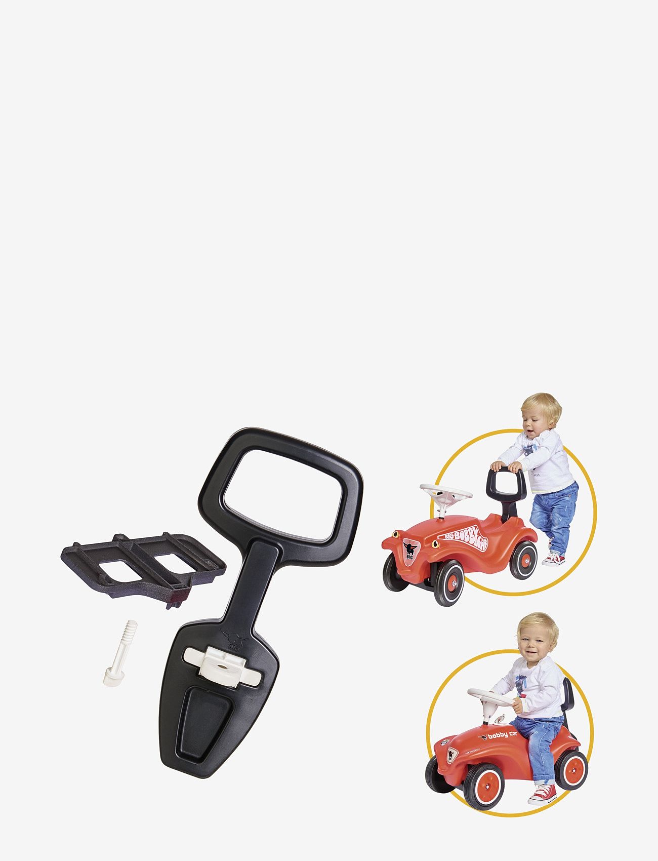 BIG - BIG Bobby Car 2-i -1 Handtag - vizināties uz rotaļlietām - black - 4