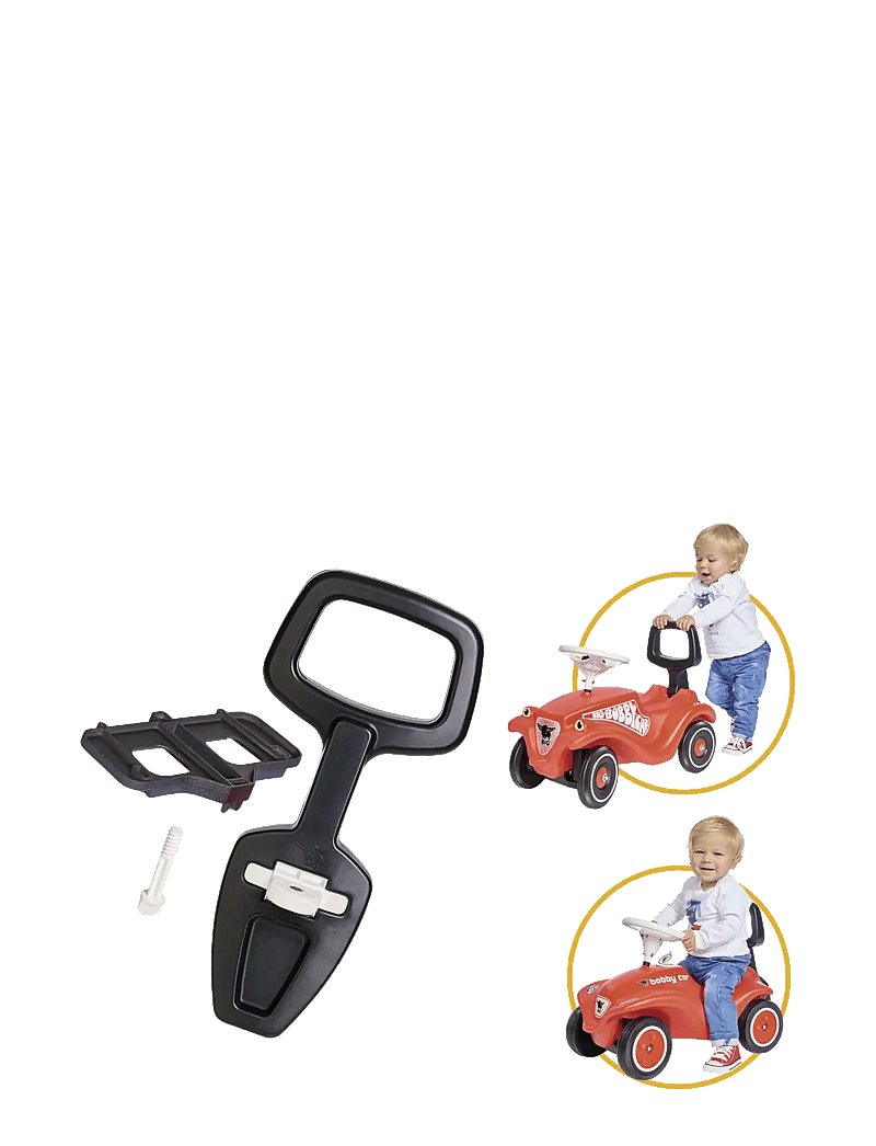 BIG - BIG Bobby Car 2-i -1 Handtag - aufsitzspielzeug - black - 4