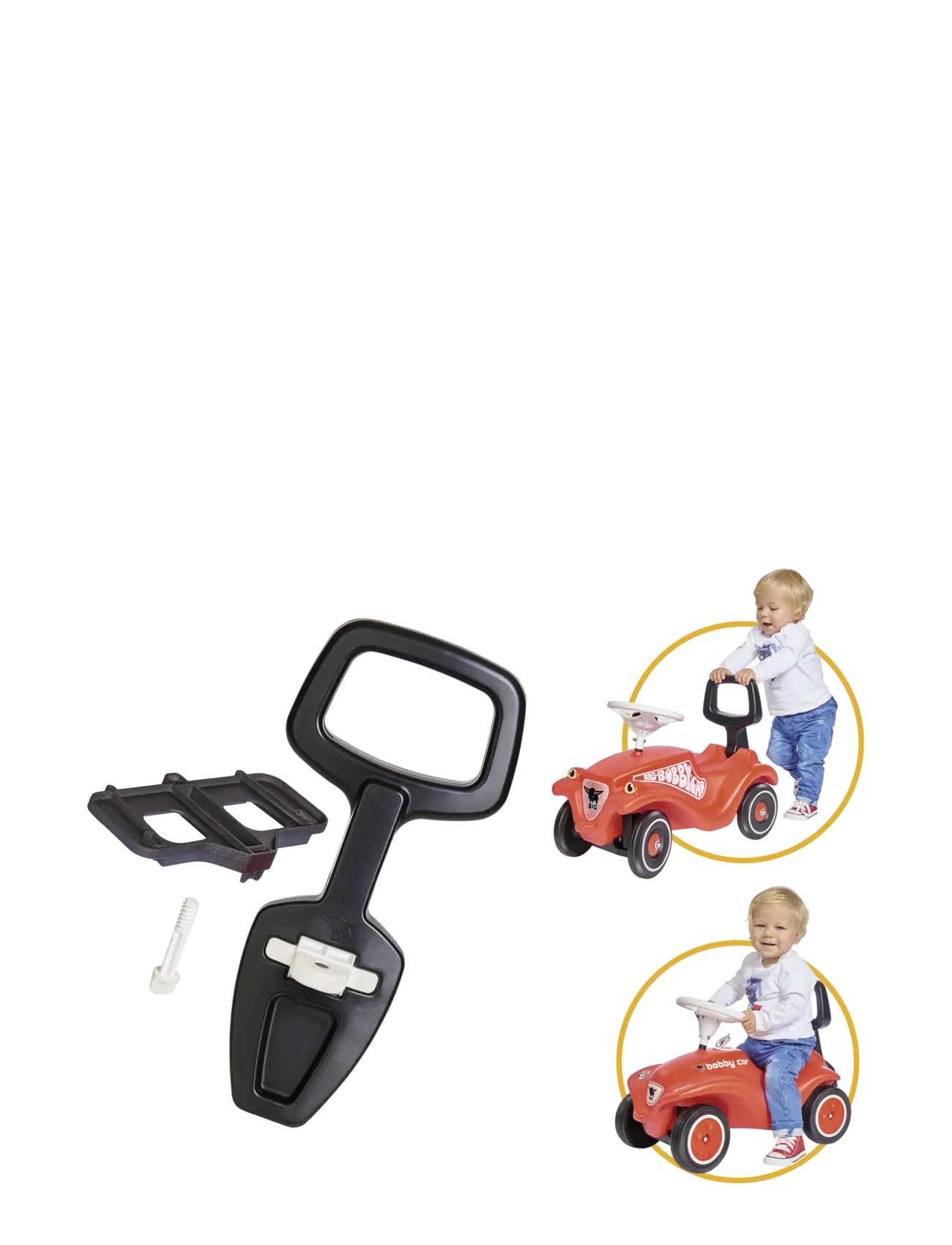 BIG - BIG Bobby Car 2-i -1 Handtag - Útileikföng - black - 4
