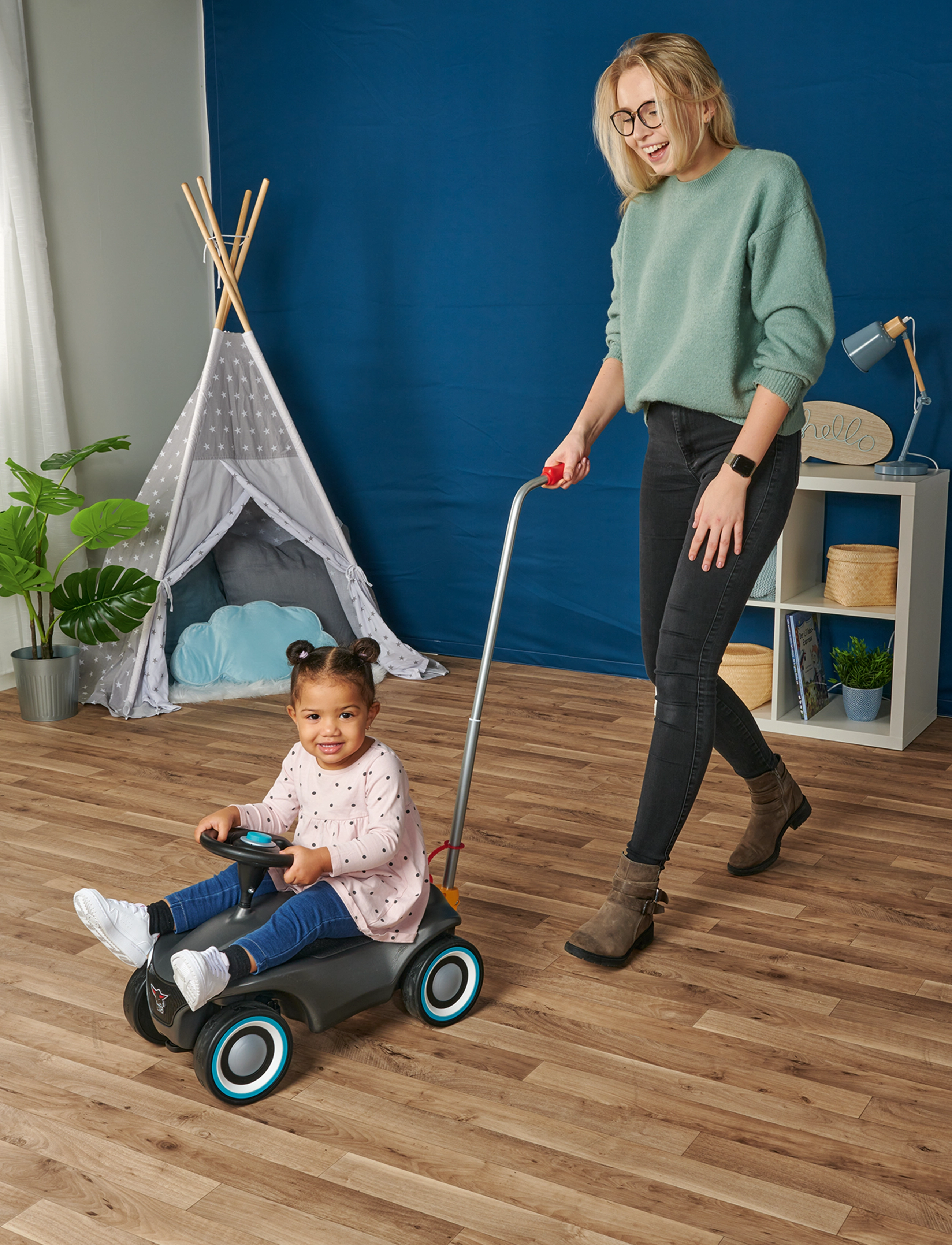 BIG Big Push Rod, One Size, Multi/patterned, Legetøj > Ride On Legetøj, Børn