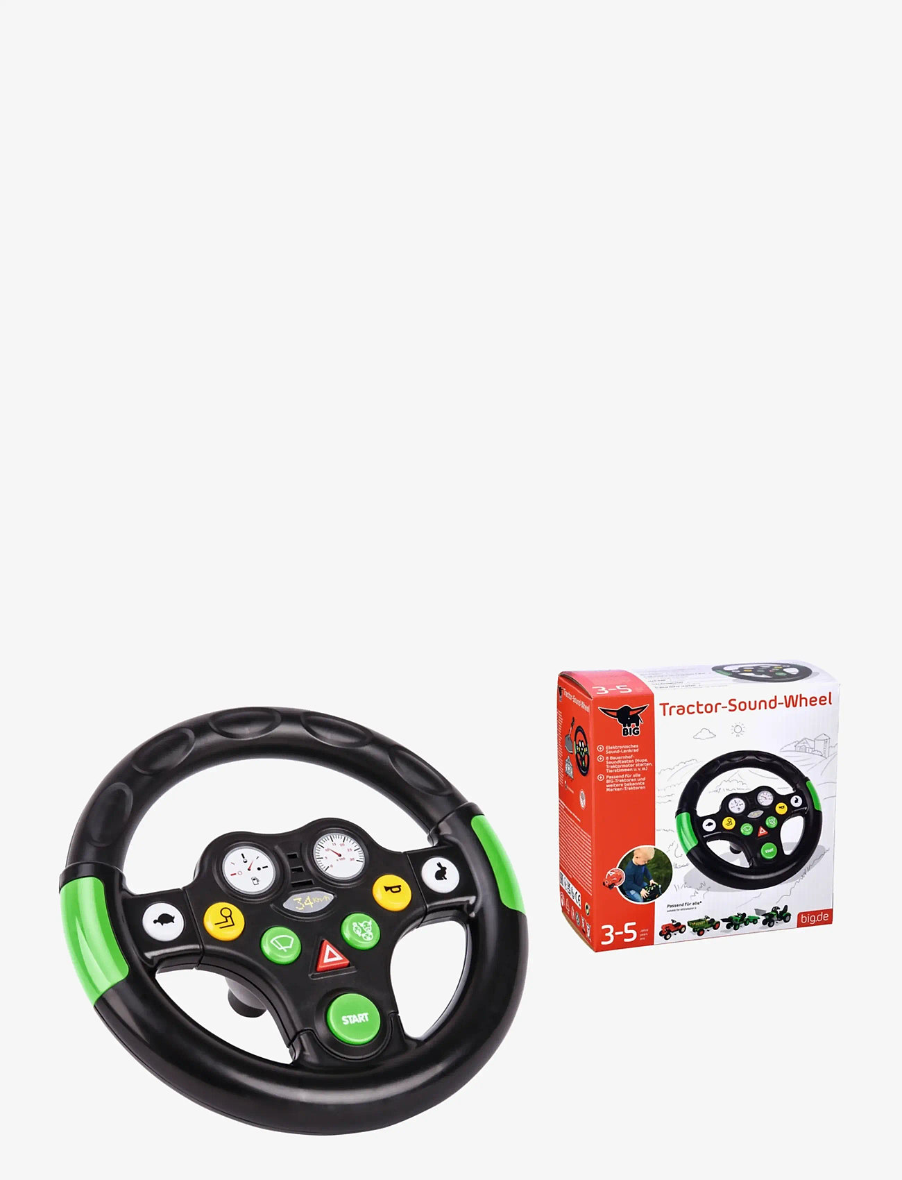 BIG - BIG Bobby Car Tractor Sound Wheel - traktoren - multi coloured - 1