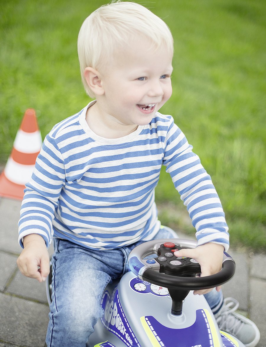 BIG - BIG Bobby Car Steering Wheel with Emergency Service Sound - interaktiivsed mänguasjad - multi coloured - 0