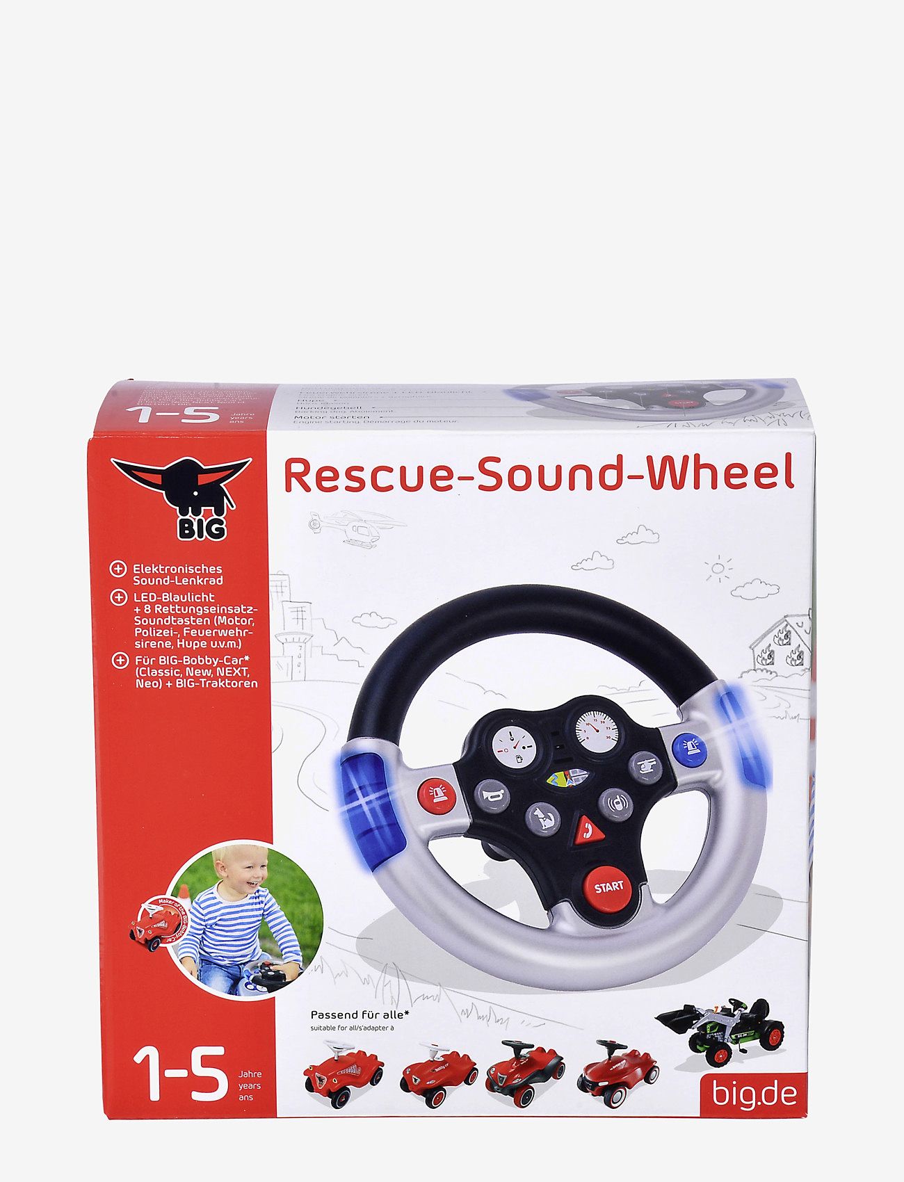 BIG - BIG Bobby Car Ratt med Räddningstjänst Ljud - interaktiva leksaker - multi coloured - 3